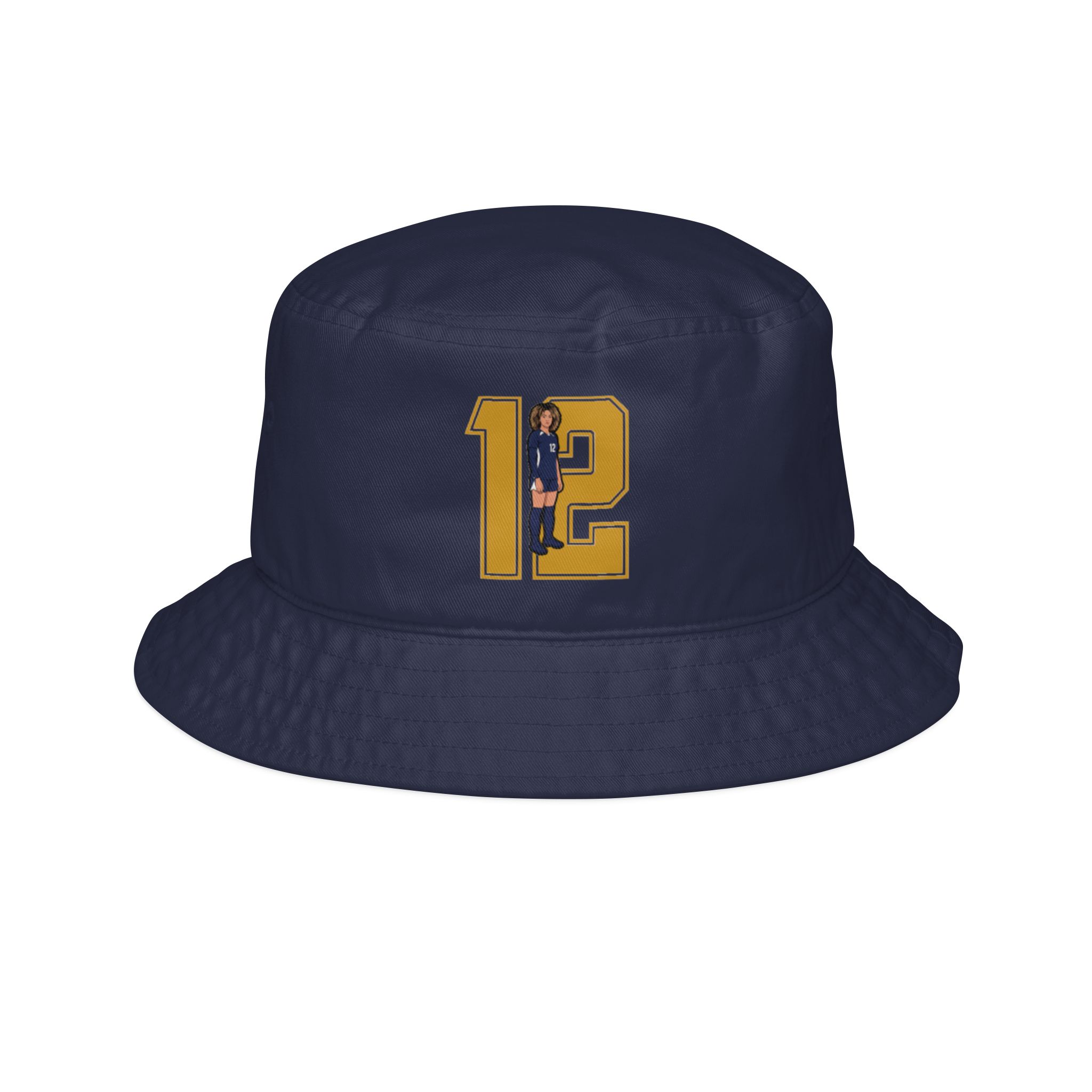 Bucket Hat — character_number in Navy