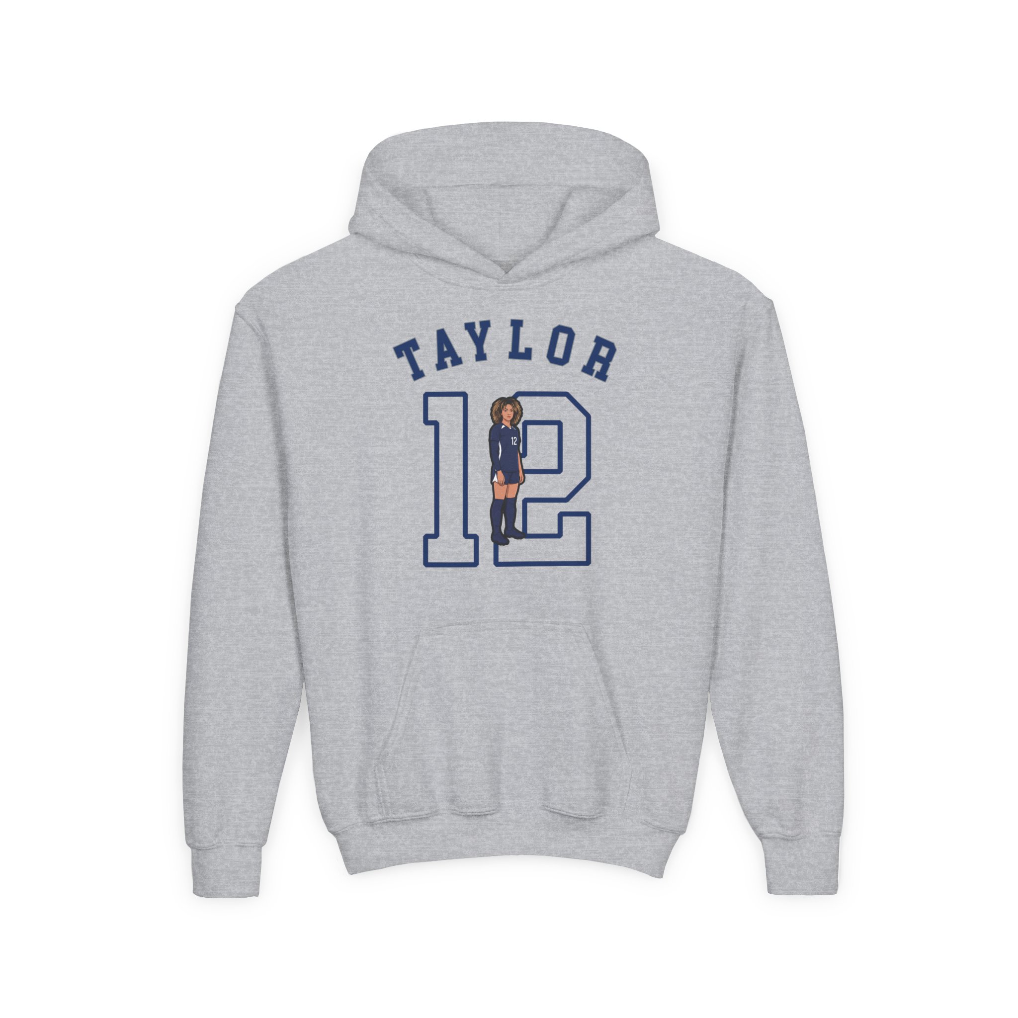 Youth Hoodie — character_shirsey_arch in Grey