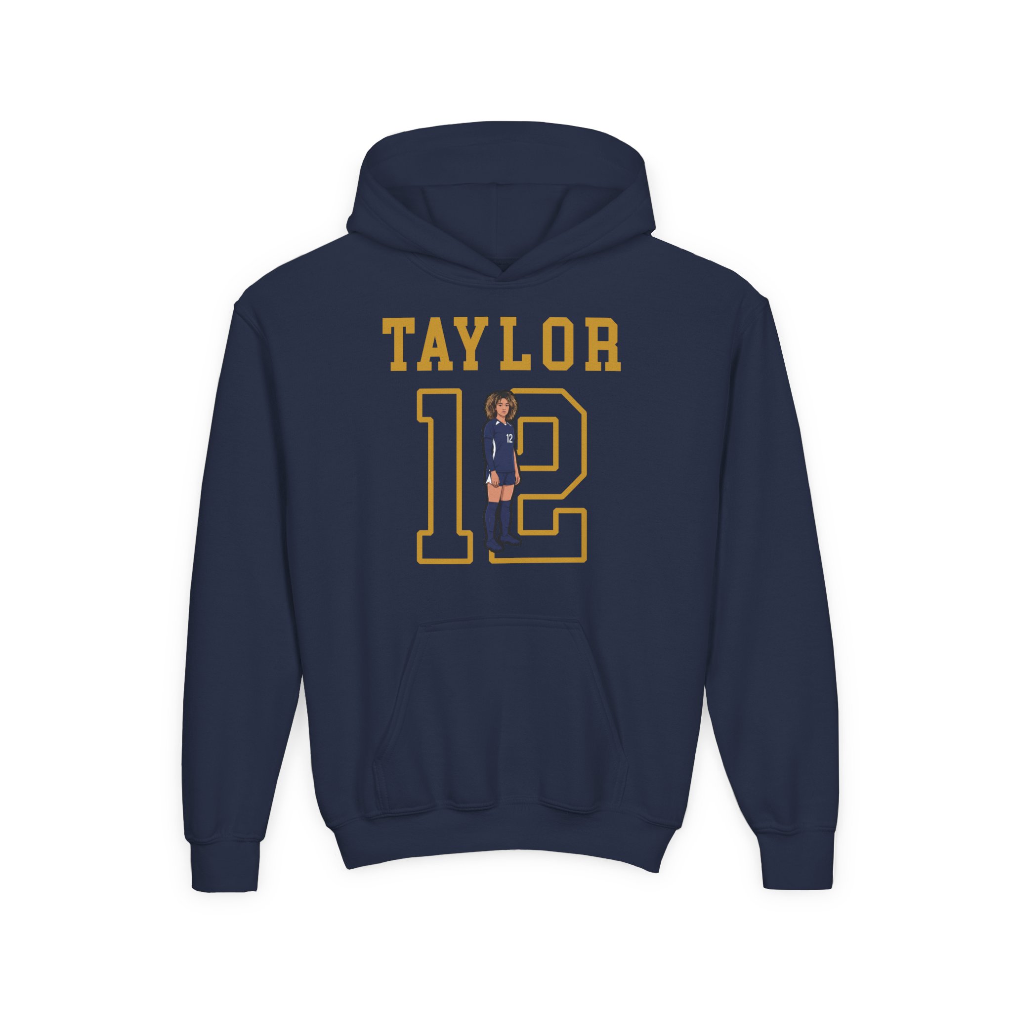 Youth Hoodie — character_shirsey in Navy