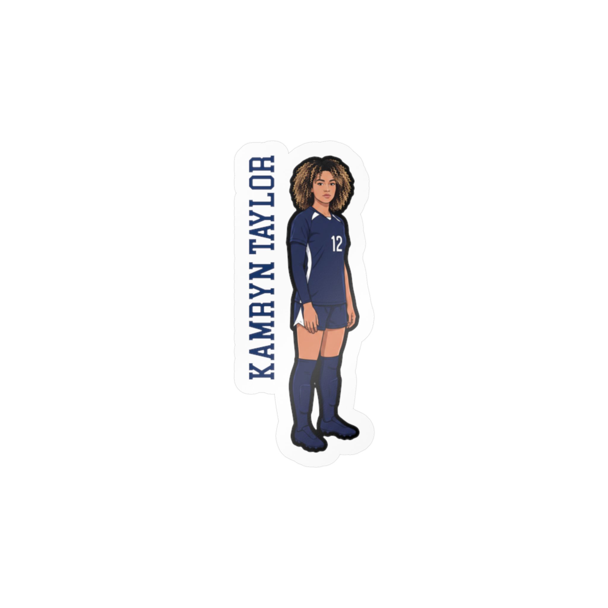 Vinyl Sticker — character_name_vertical in Classic