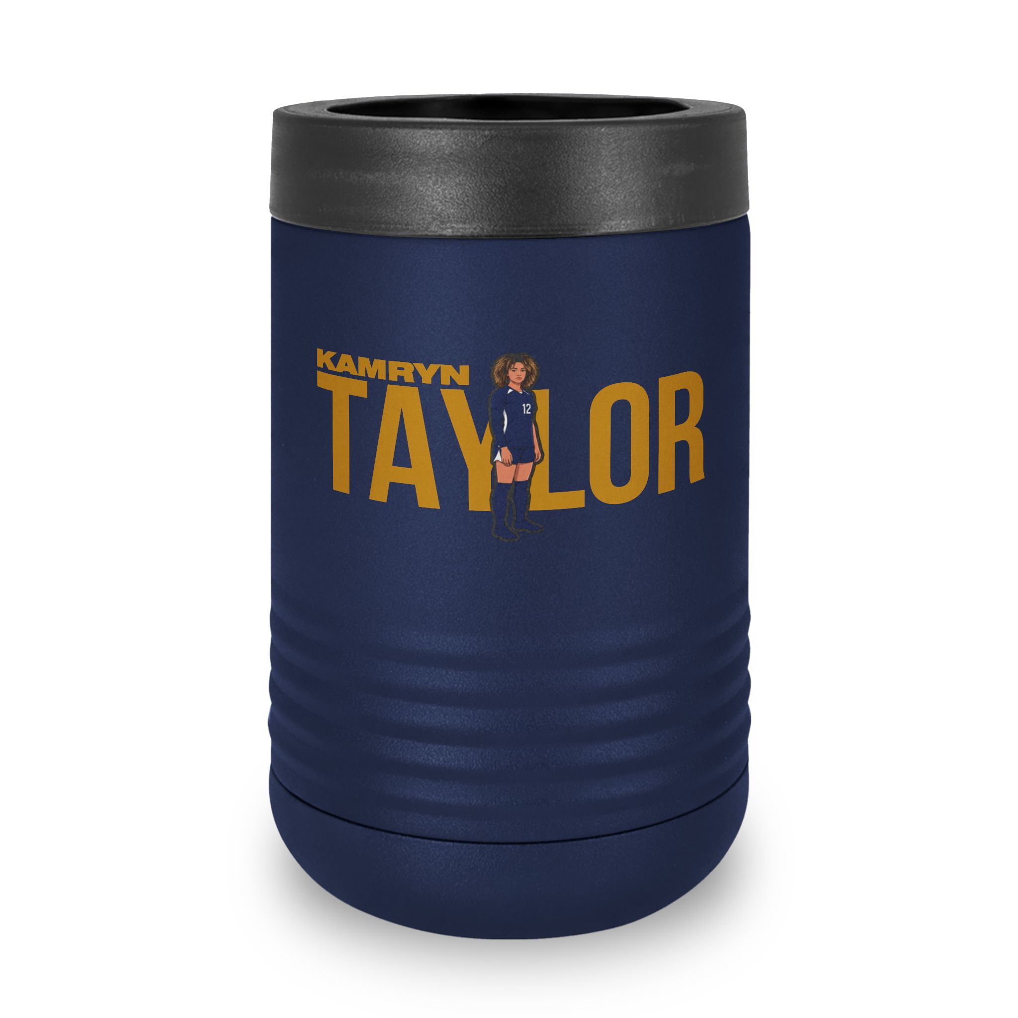 Stainless Can Cooler — character_player_name in Navy