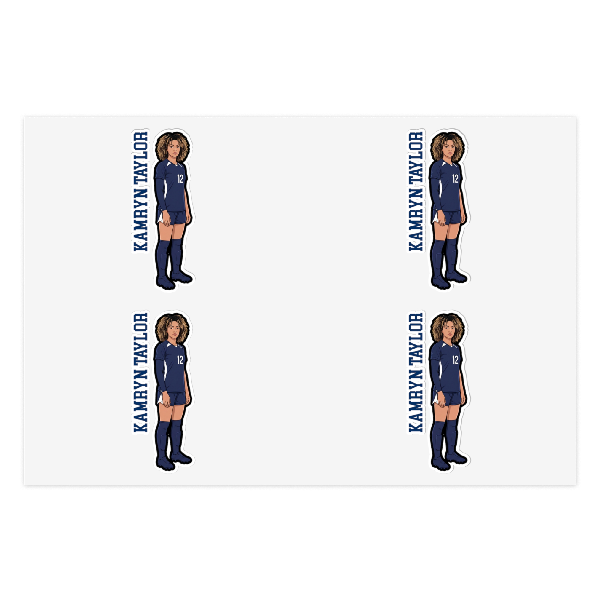 Sticker Sheet — character_name_vertical in Classic