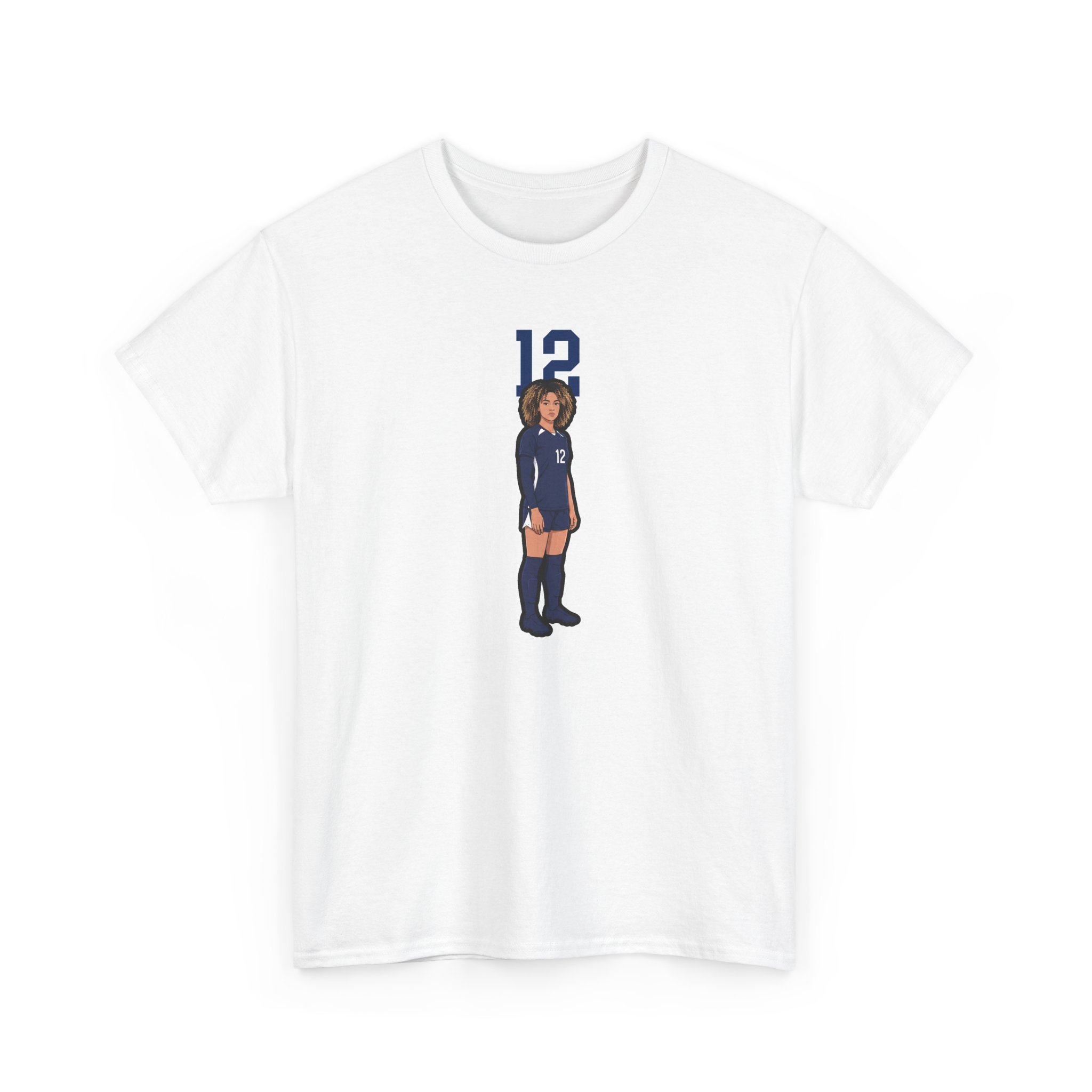 Tee — character_number_top in White