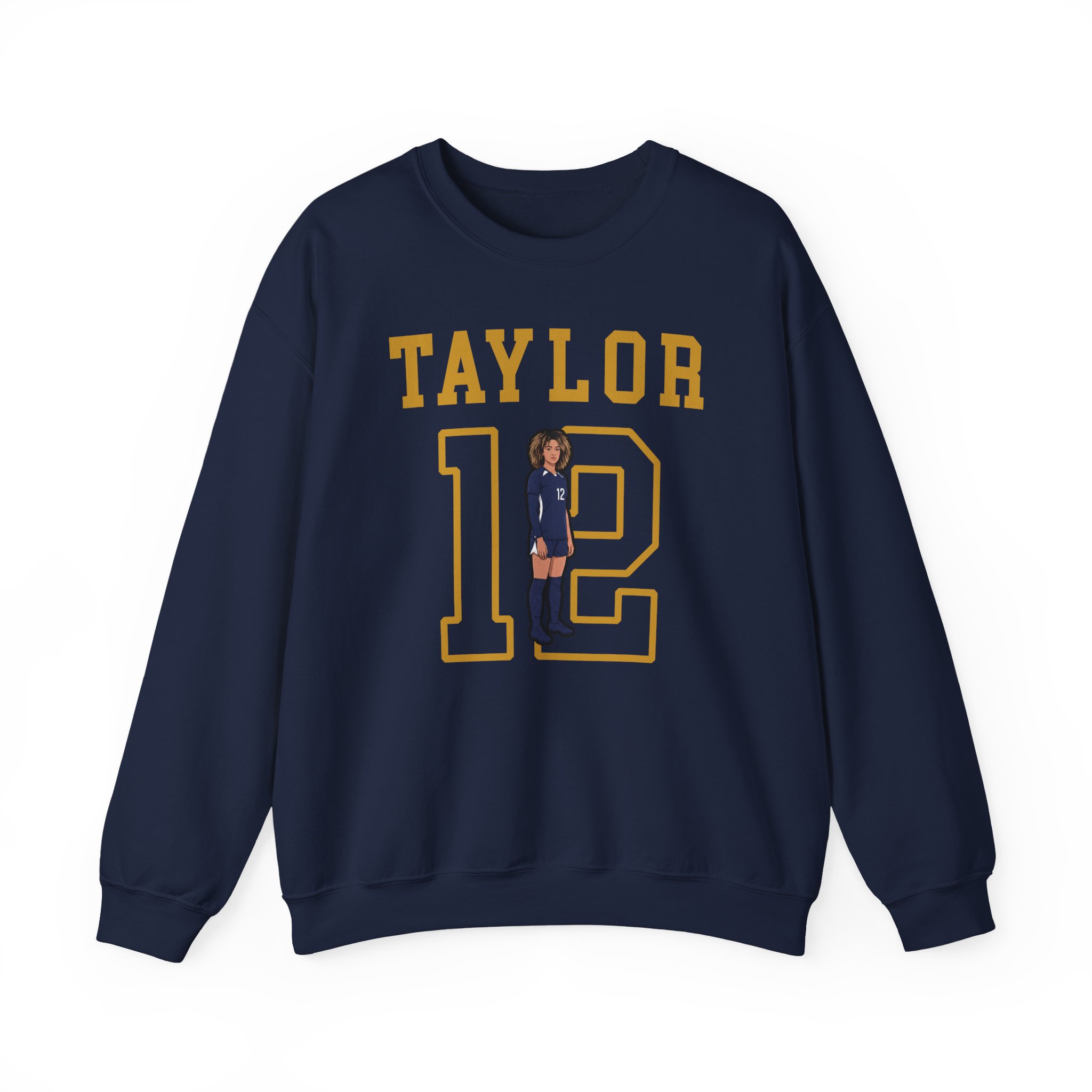 Crewneck Sweatshirt — character_shirsey in Navy