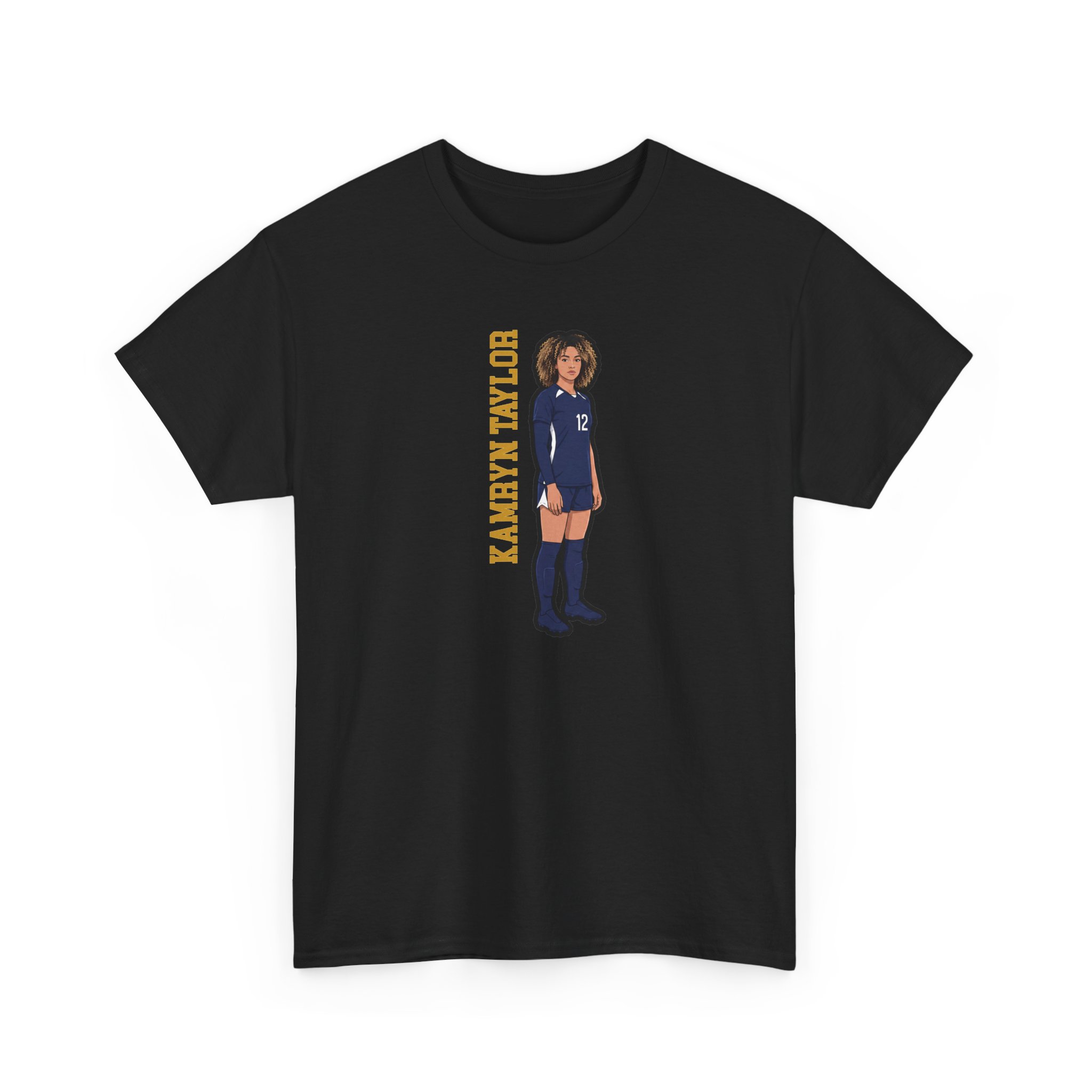 Tee — character_name_vertical in Black