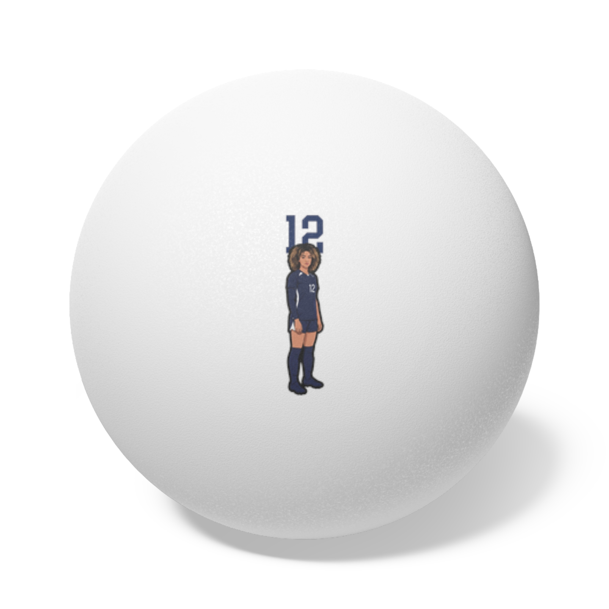 Ping Pong Balls, 6 pcs — character_number_top in White