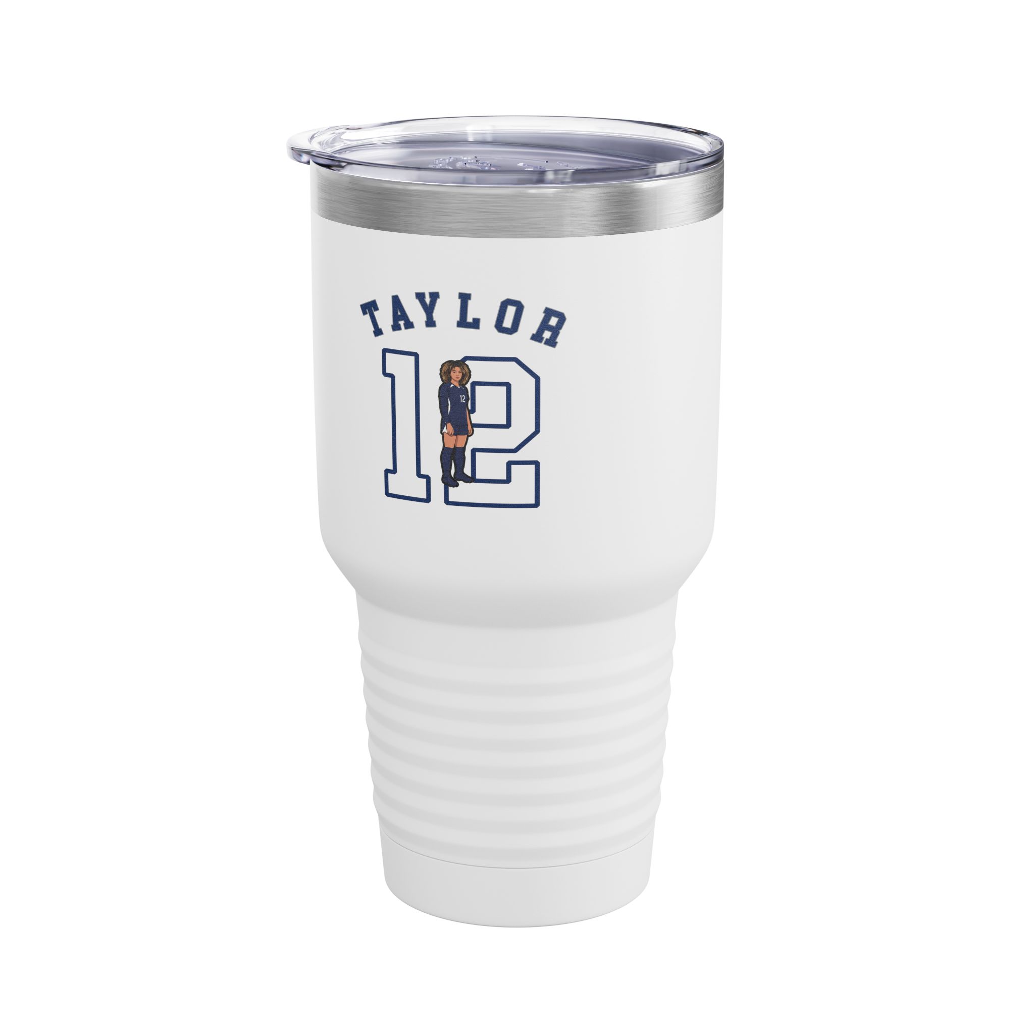 30oz Tumbler — character_shirsey_arch in White