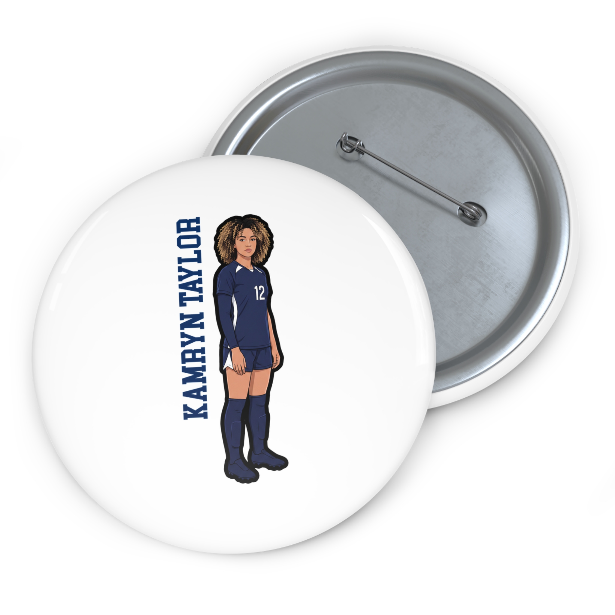 Game Day Pin — character_name_vertical in Classic