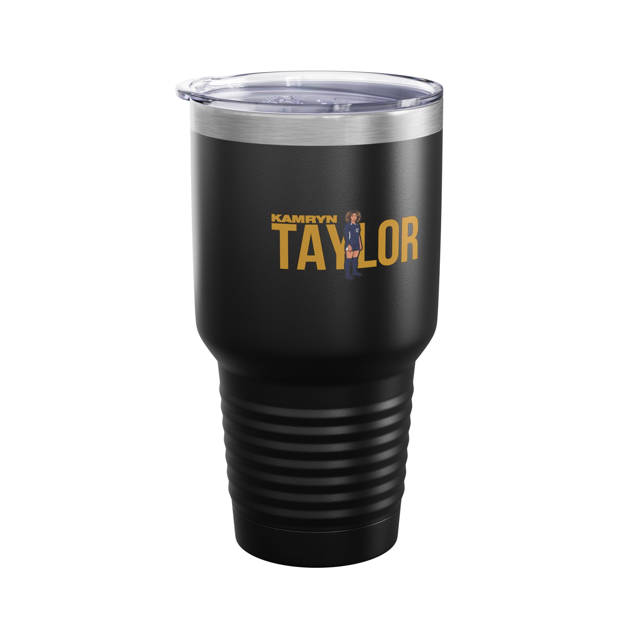 30oz Tumbler — character_player_name in Black