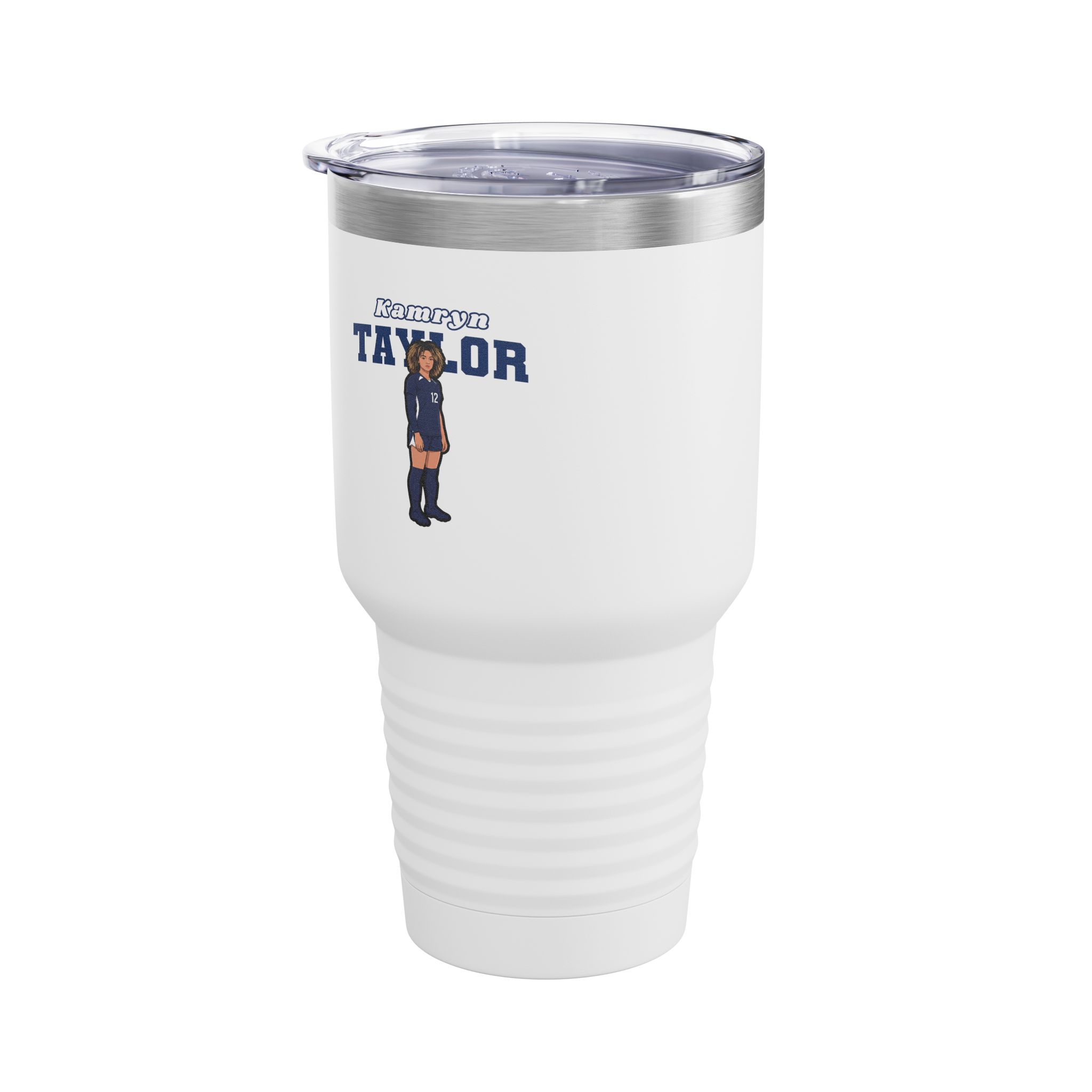 30oz Tumbler — character_name_arch in White
