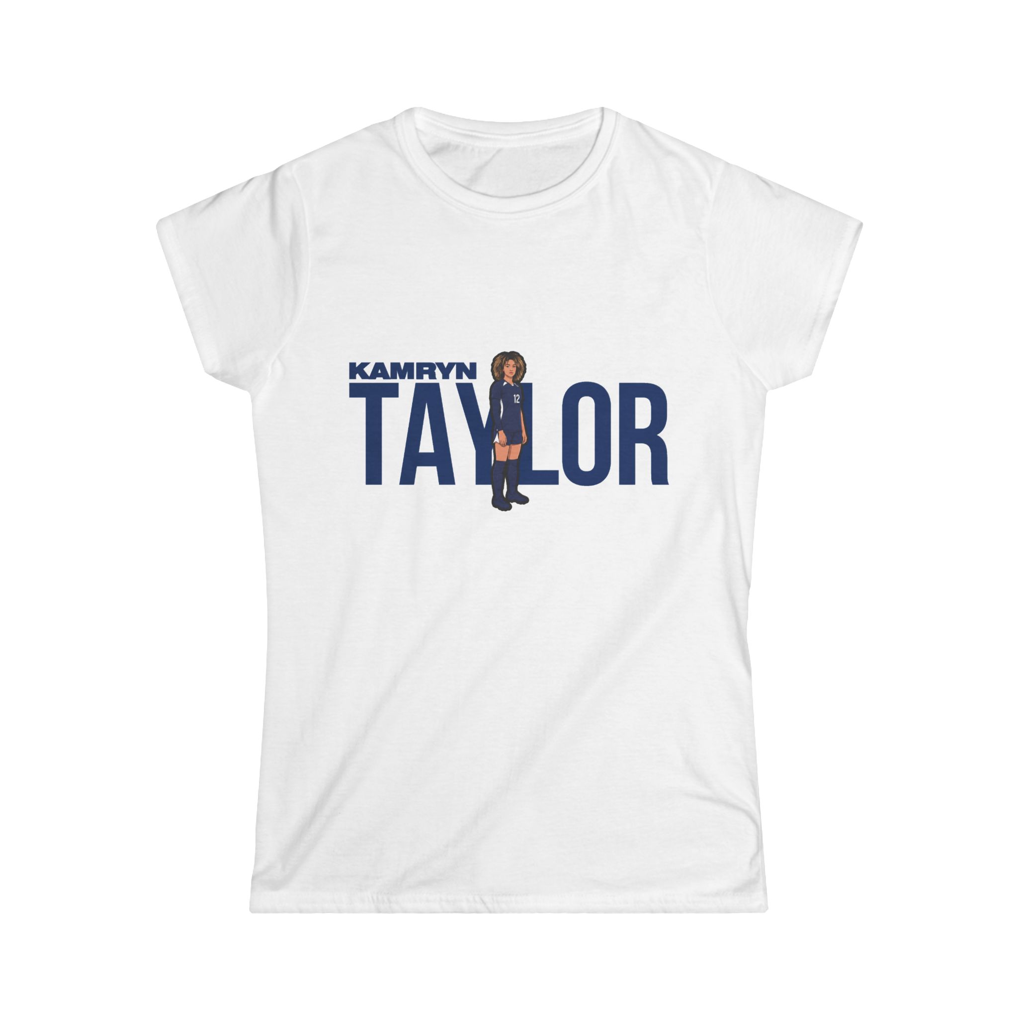 Women's Softstyle Tee — character_player_name in White