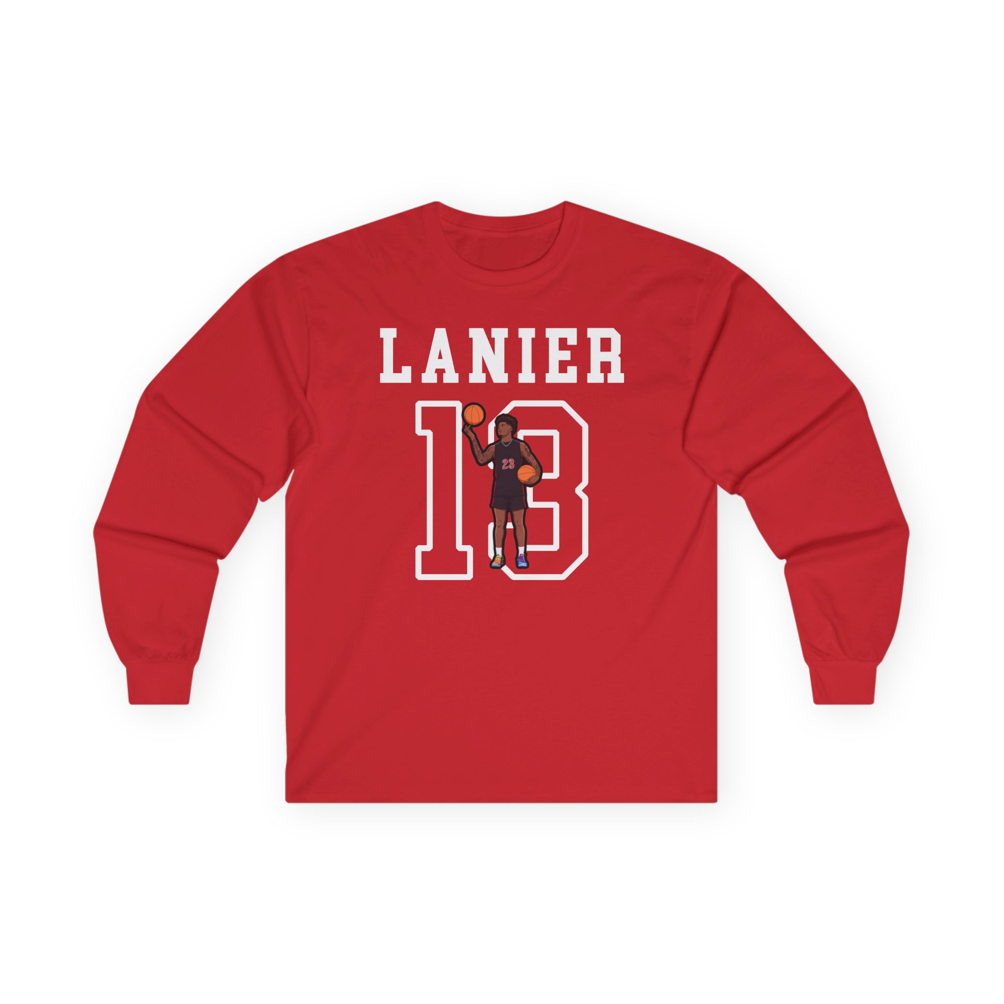 Long Sleeve Tee — character_shirsey in Red