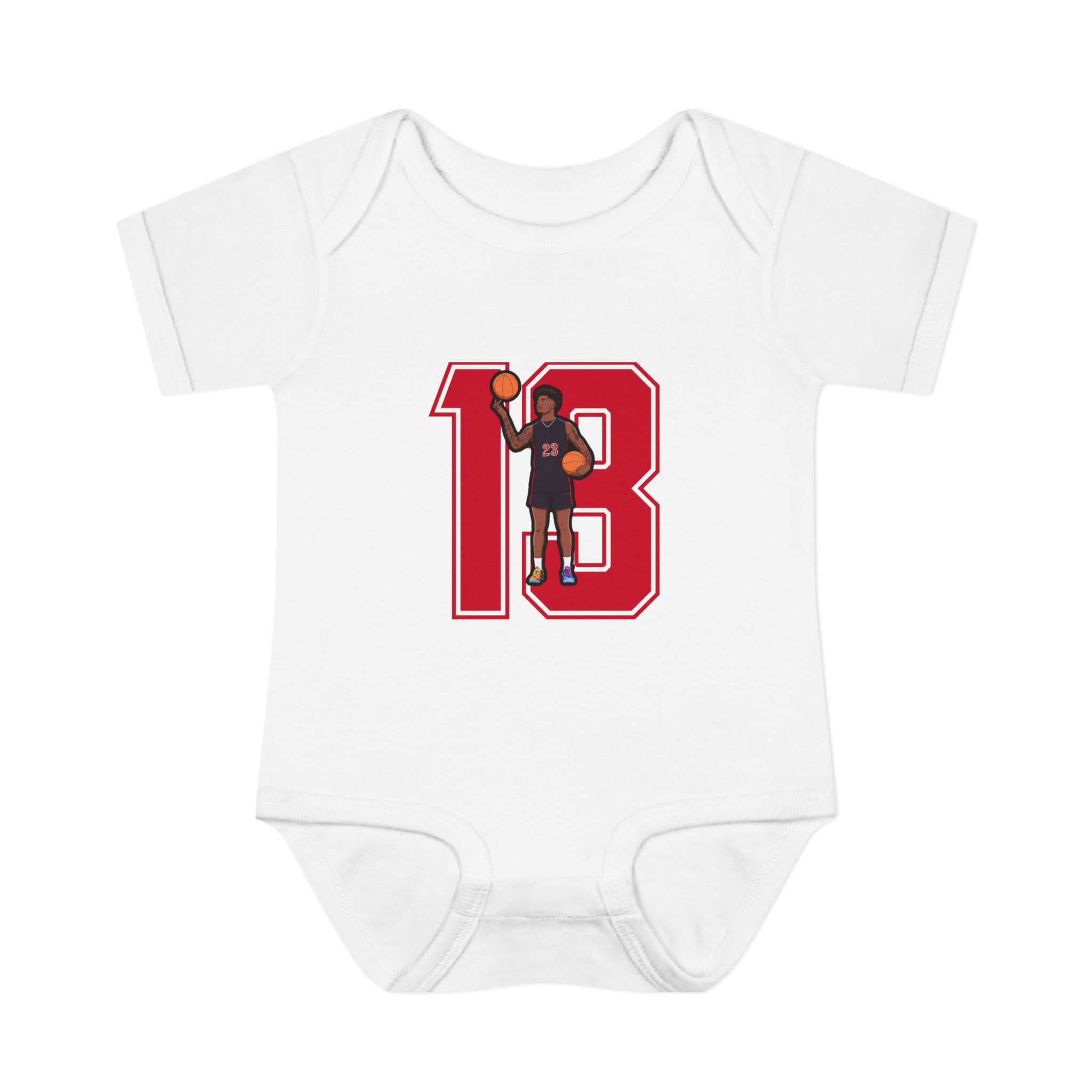 Baby Onesie — character_number in White