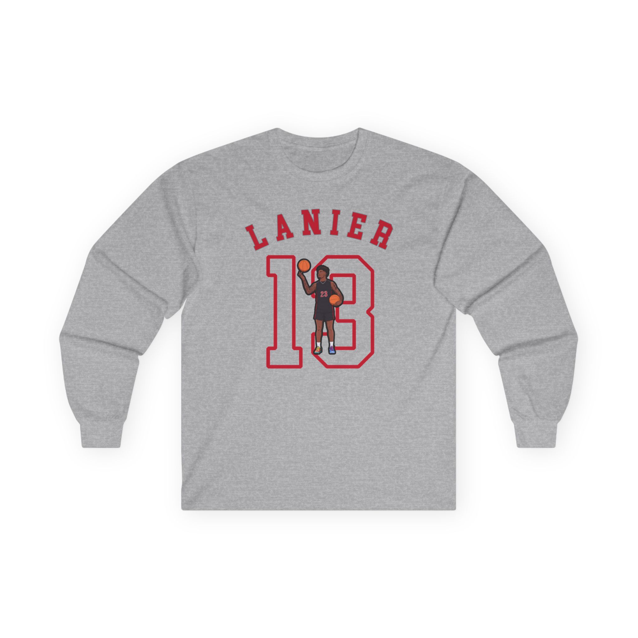 Long Sleeve Tee — character_shirsey_arch in Grey