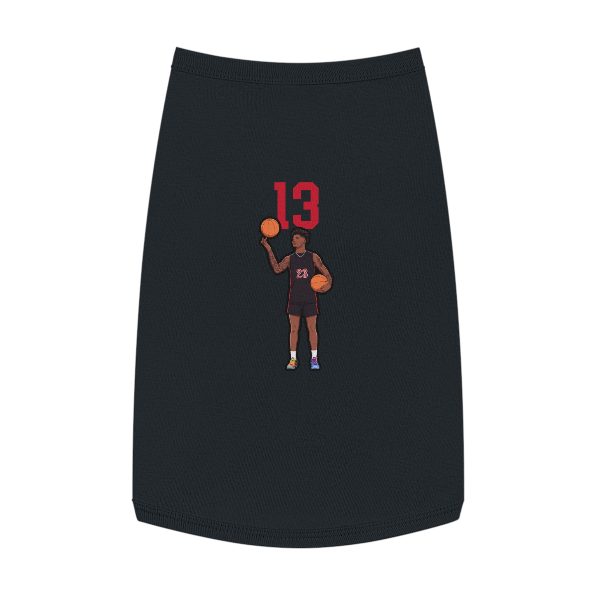 Pet Tank Top — character_number_top in White