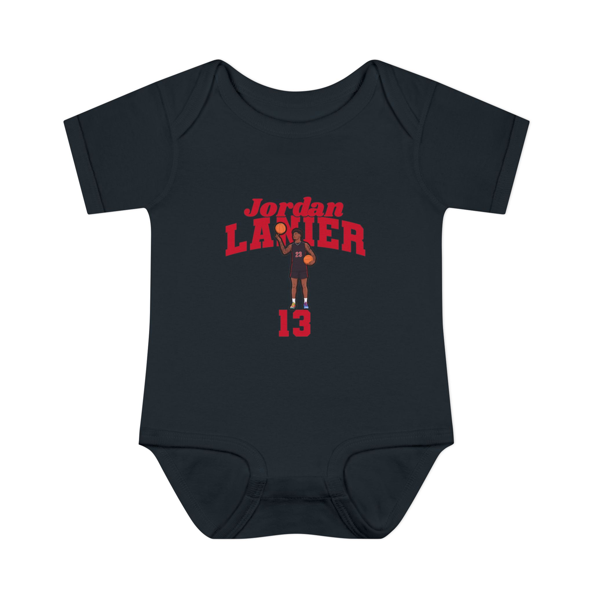 Baby Onesie — character_signature_arch in Black