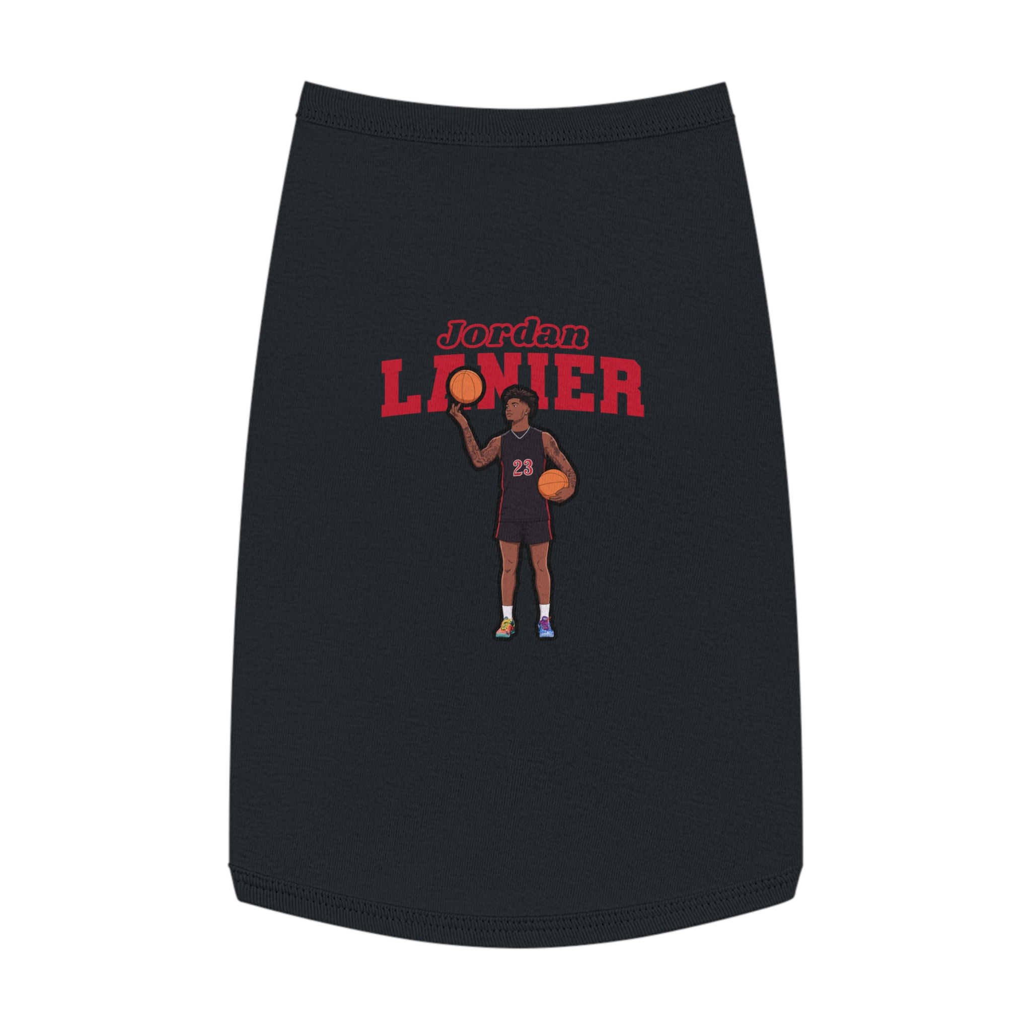 Pet Tank Top — character_name_arch in White