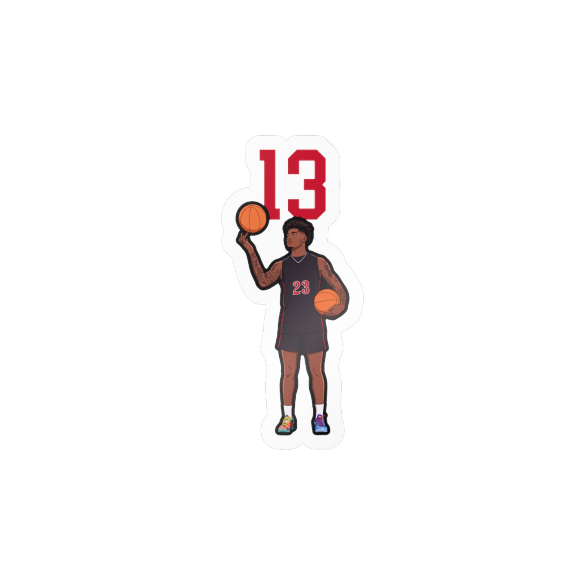 Vinyl Sticker — character_number_top in Classic