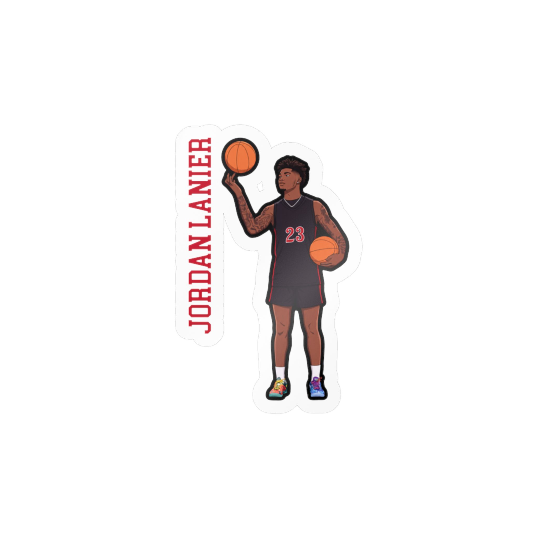 Vinyl Sticker — character_name_vertical in Classic