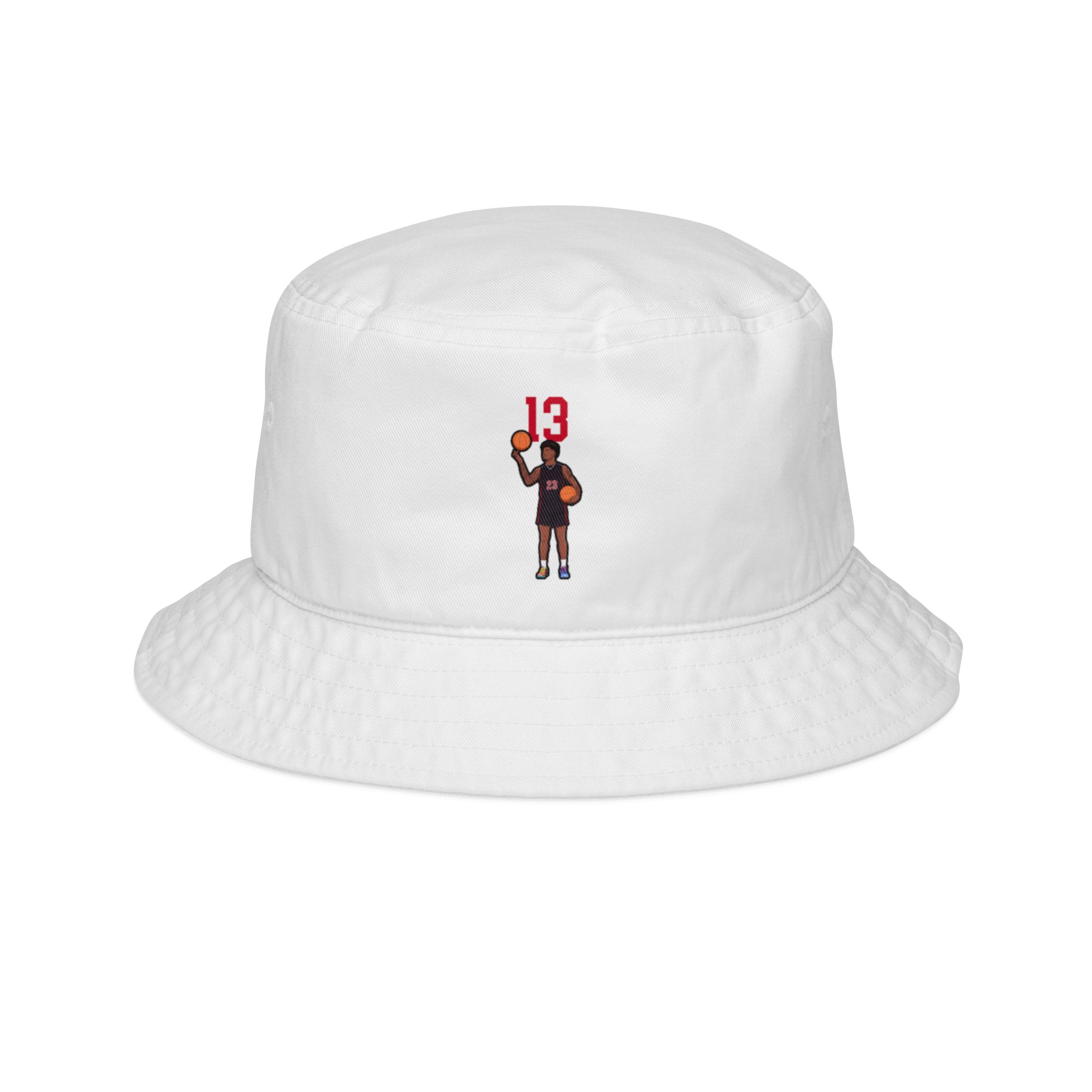 Bucket Hat — character_number_top in White