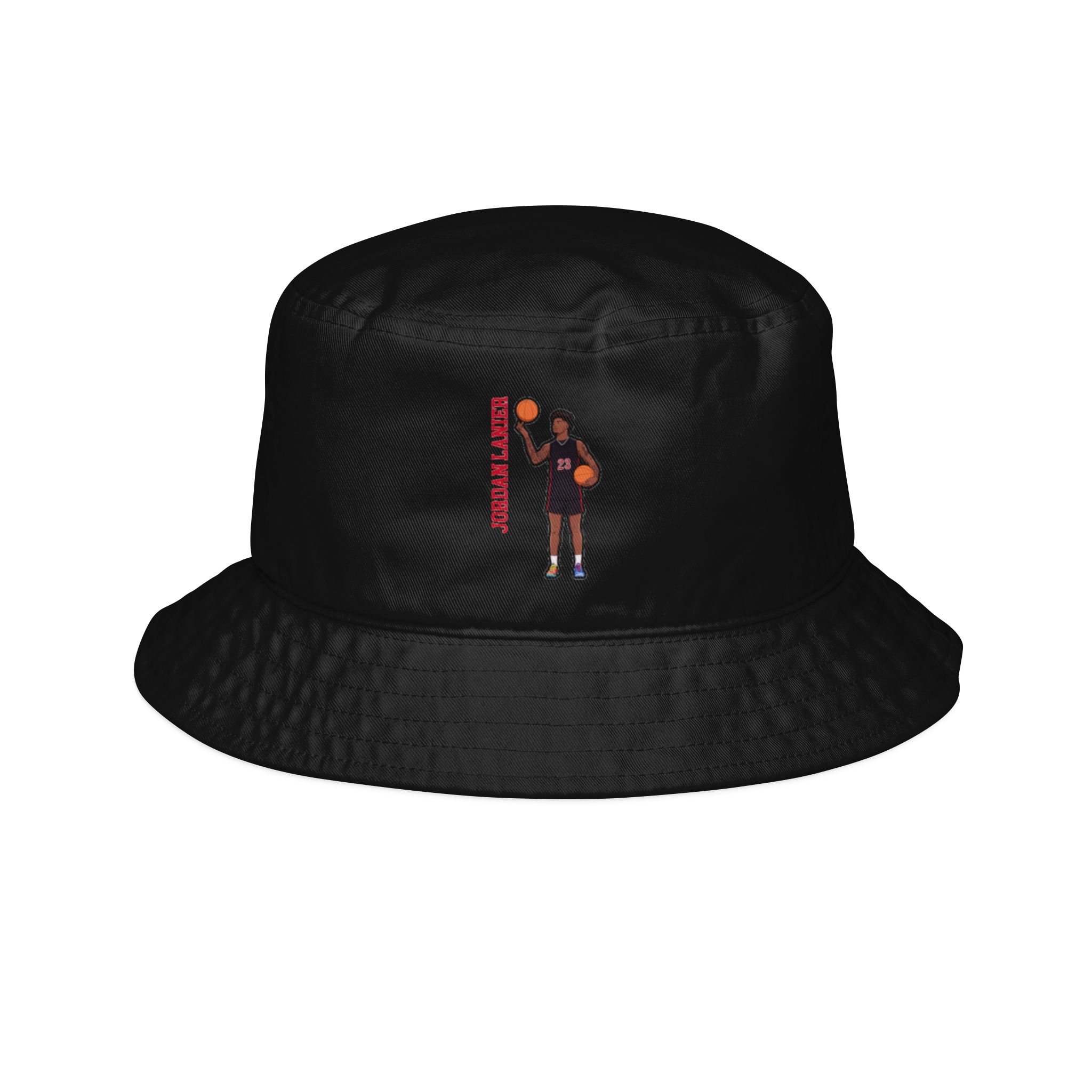 Bucket Hat — character_name_vertical in Black