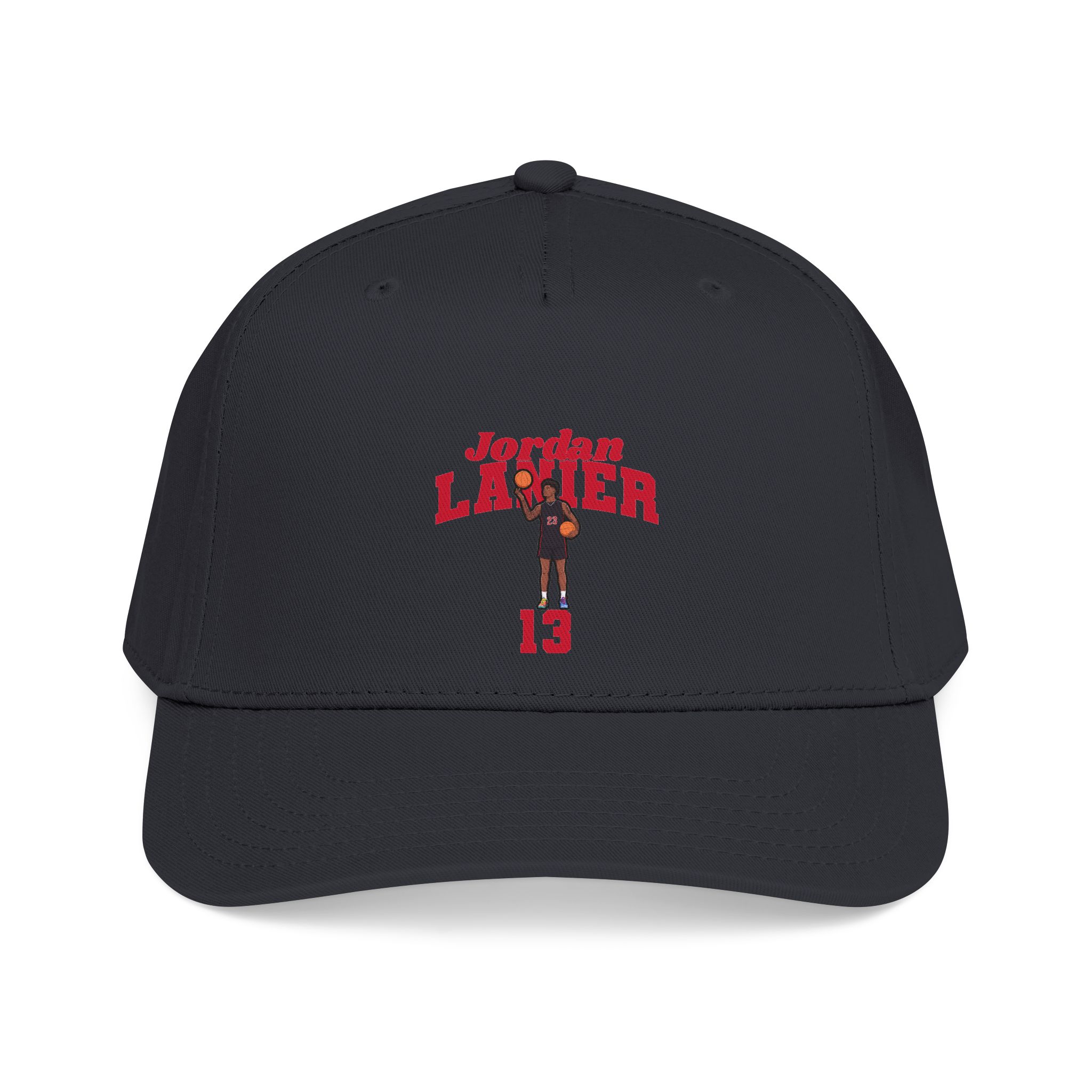 Baseball Cap — character_signature_arch in Black