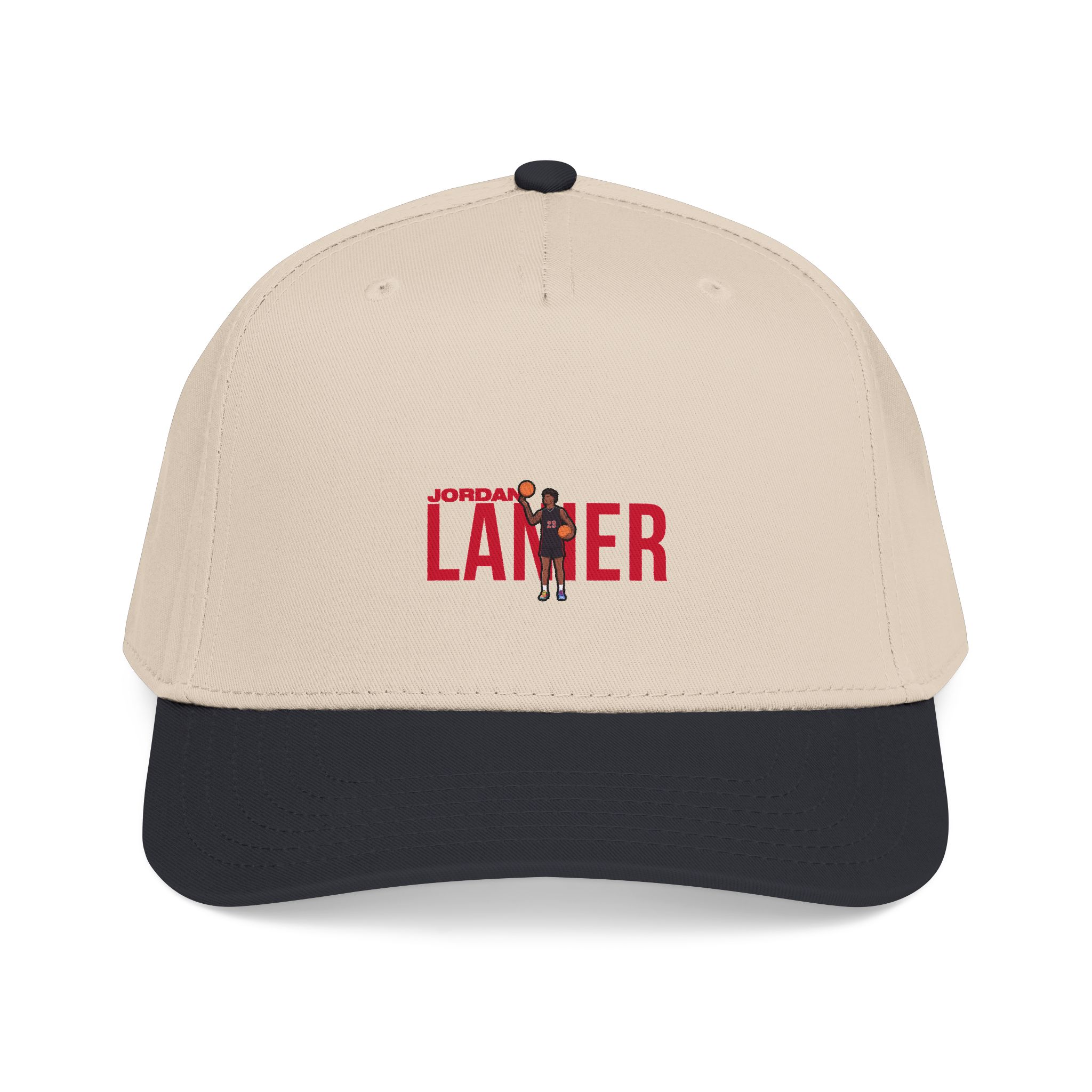 Baseball Cap — character_player_name in Black / Natural