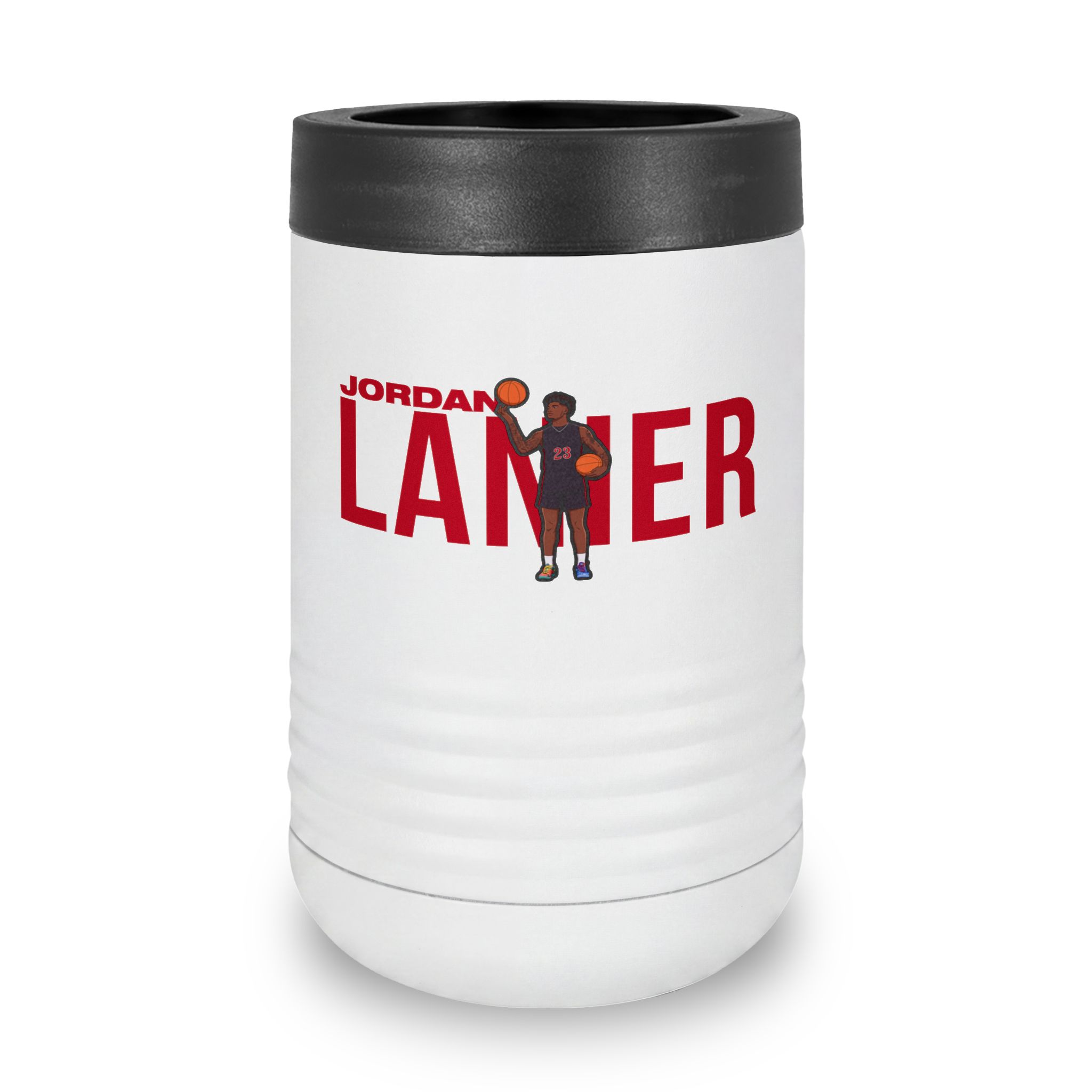 Stainless Can Cooler — character_player_name in White