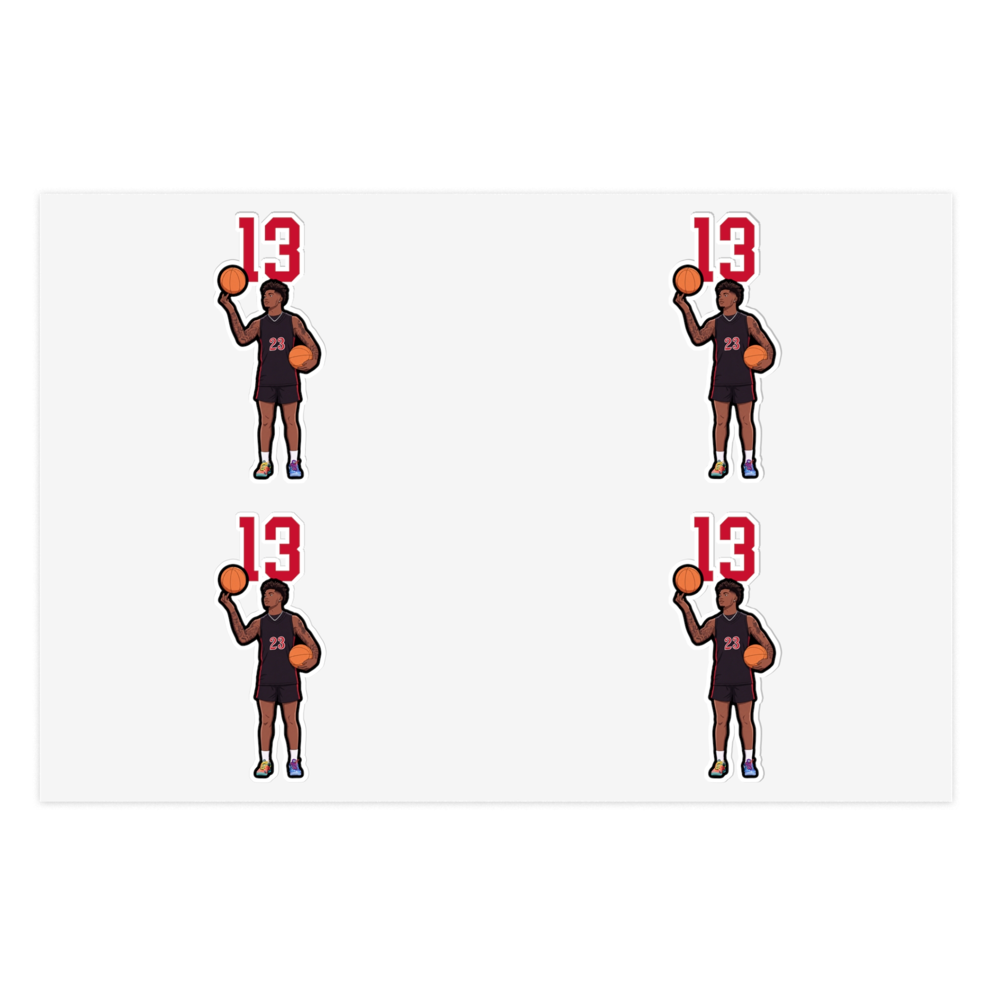 Sticker Sheet — character_number_top in Classic