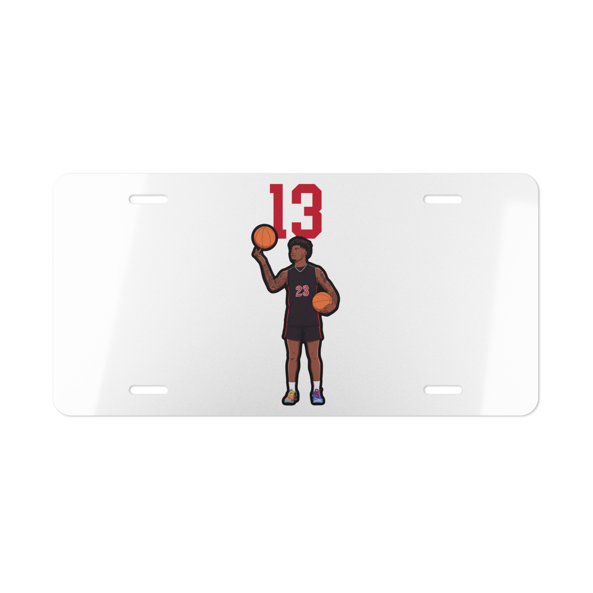 License Plate — character_number_top in Classic