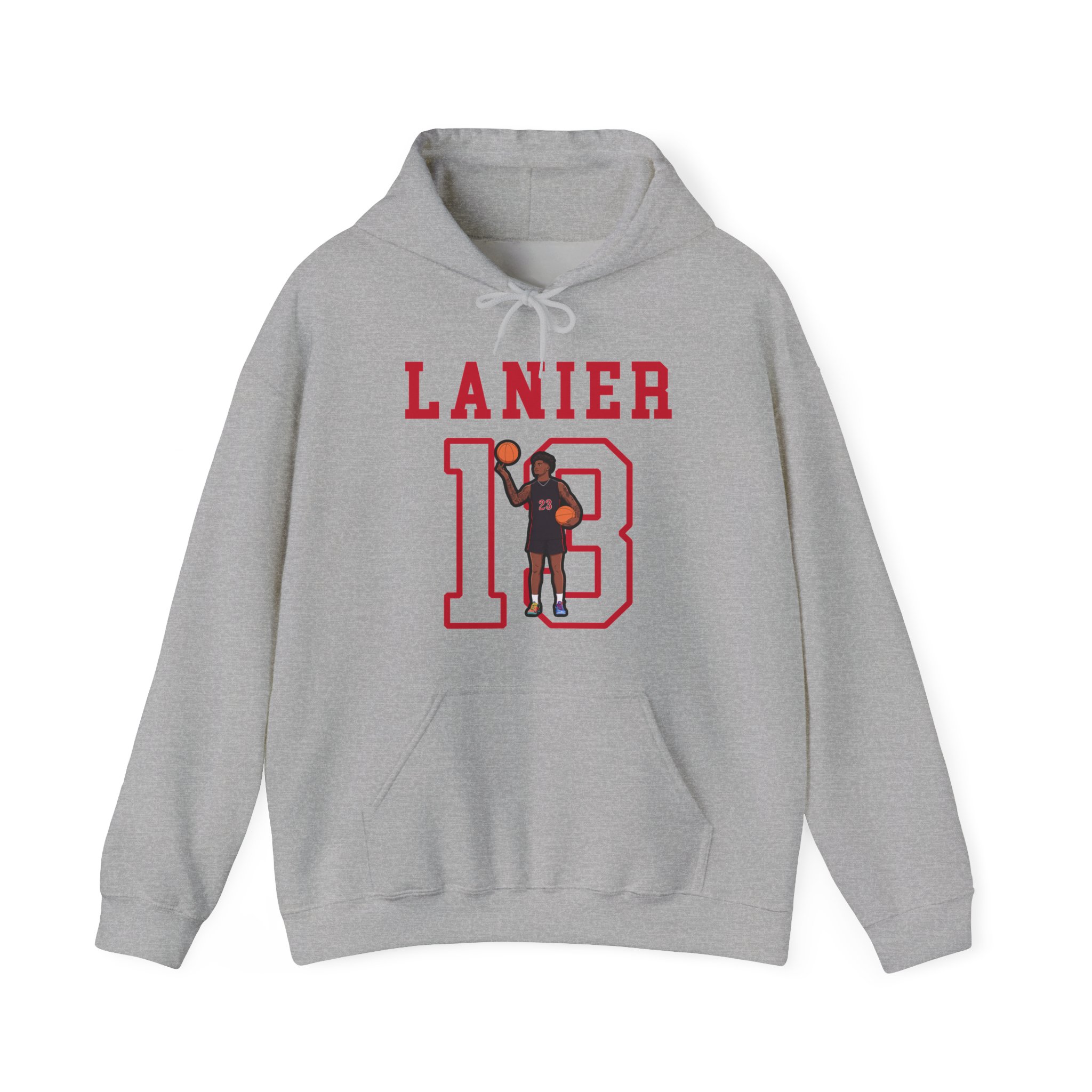 Hoodie — character_shirsey in Grey