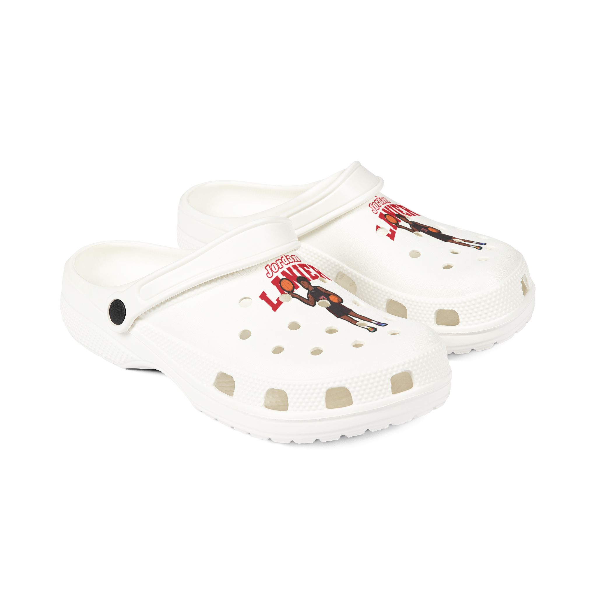 Rubber Clogs — character_name_arch in White