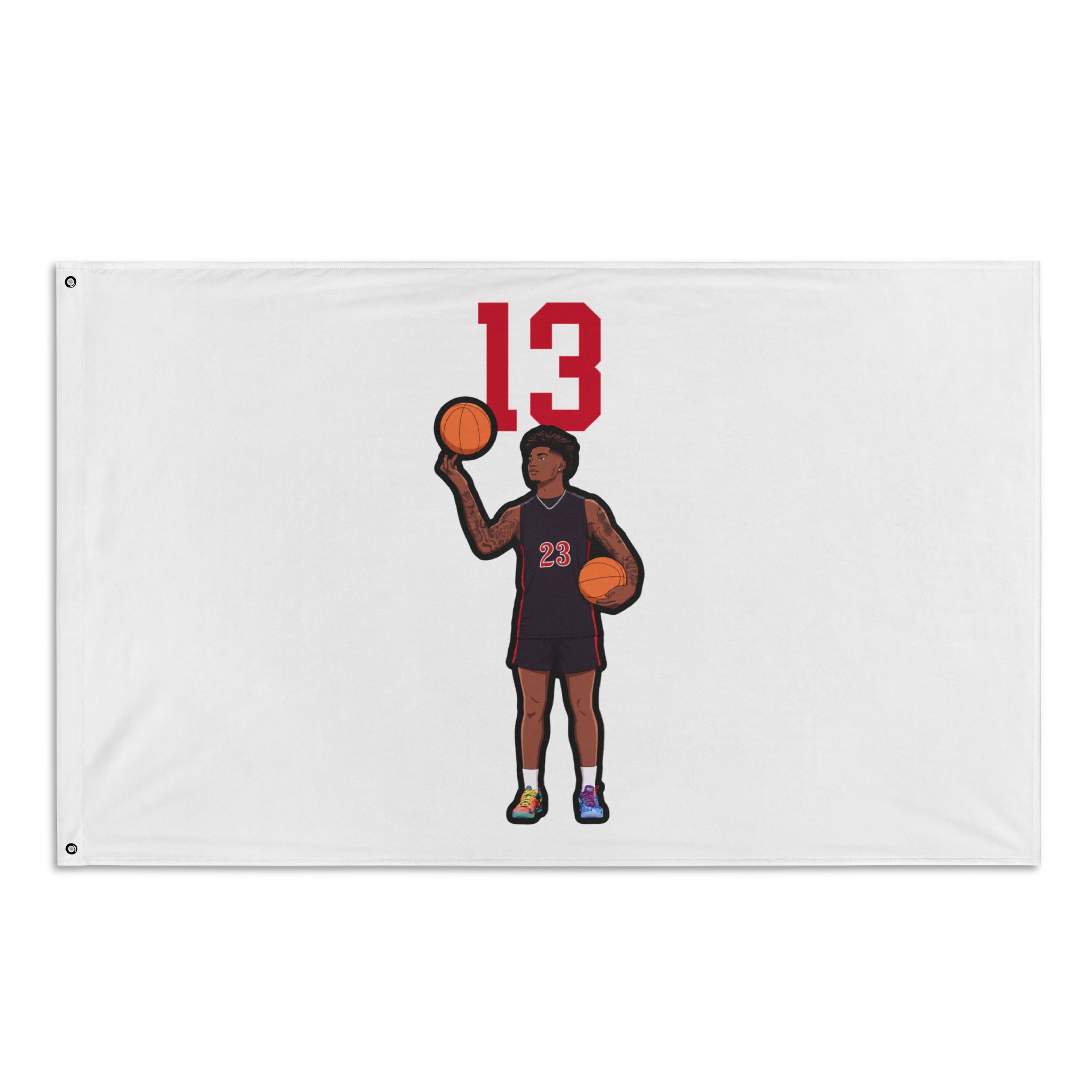 Flag (35 × 56 in) — character_number_top in Classic