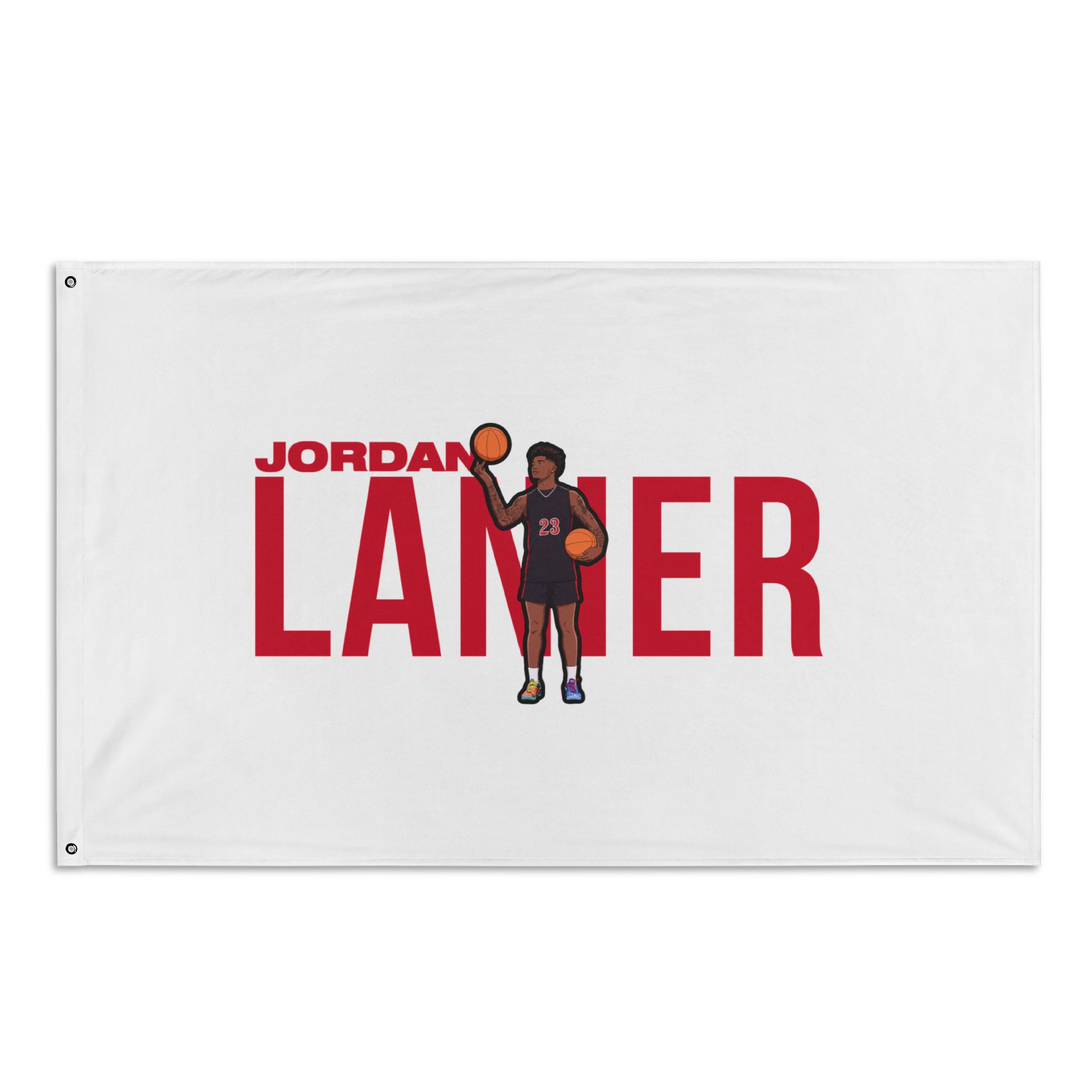 Flag (35 × 56 in) — character_player_name in Classic