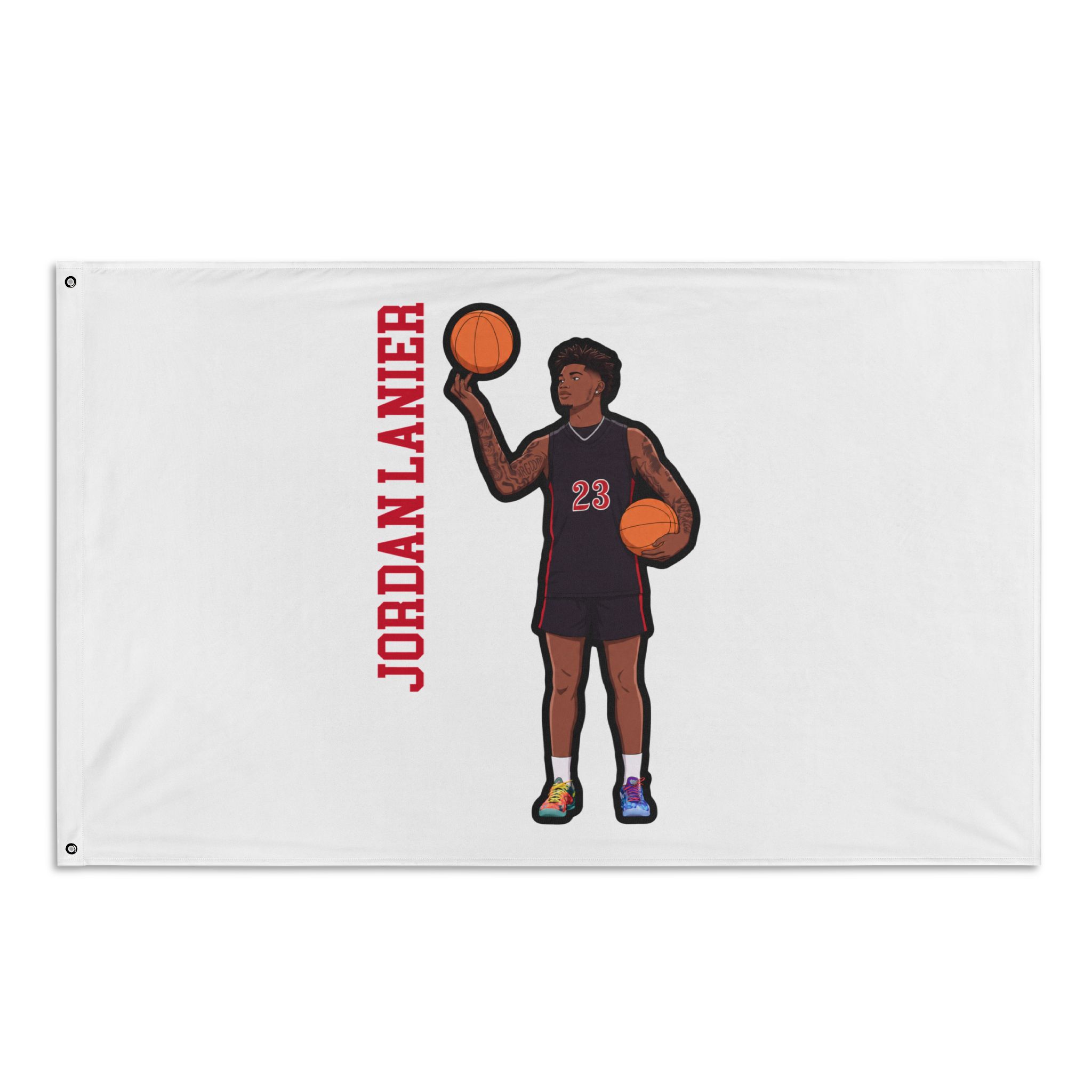Flag (35 × 56 in) — character_name_vertical in Classic