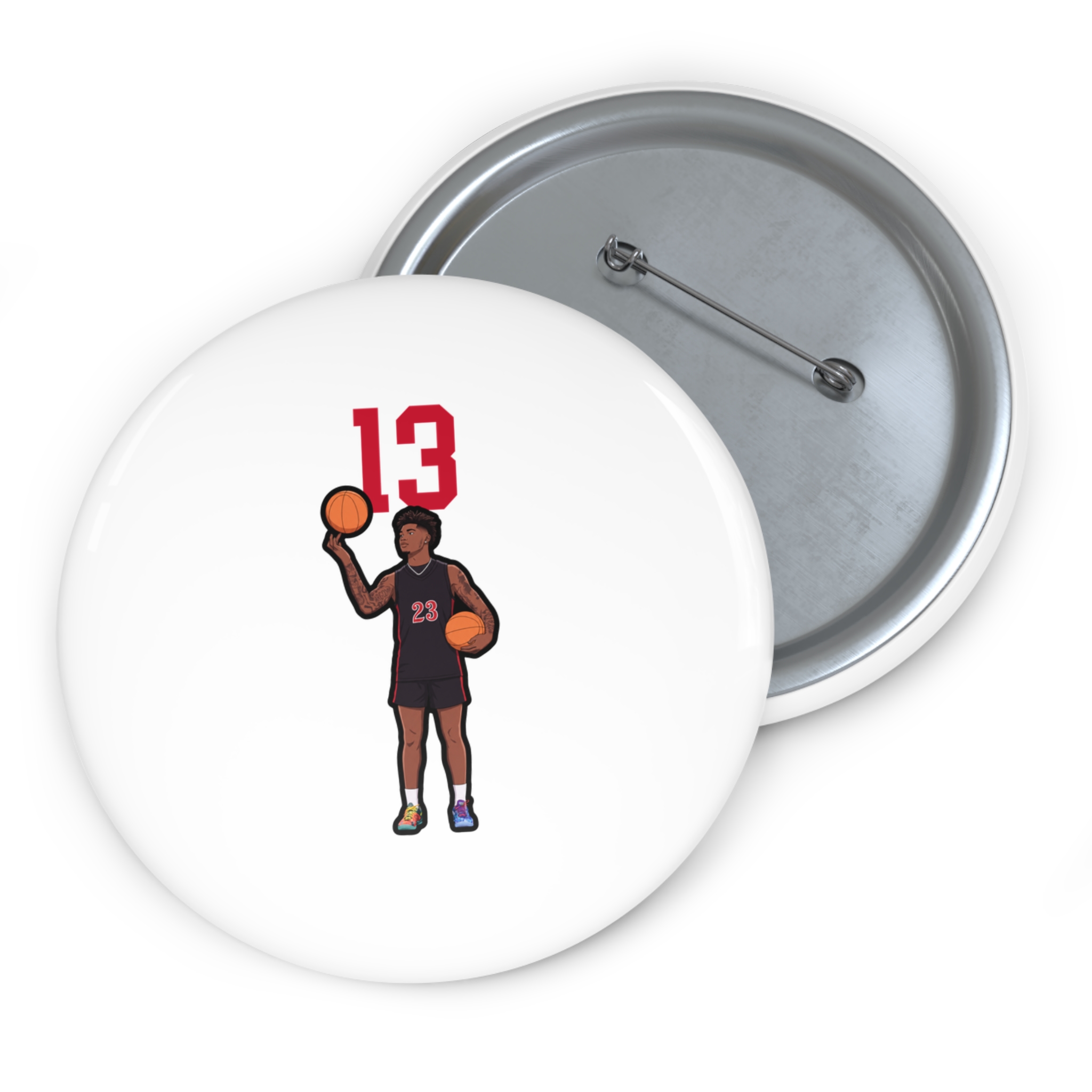 Game Day Pin — character_number_top in Classic