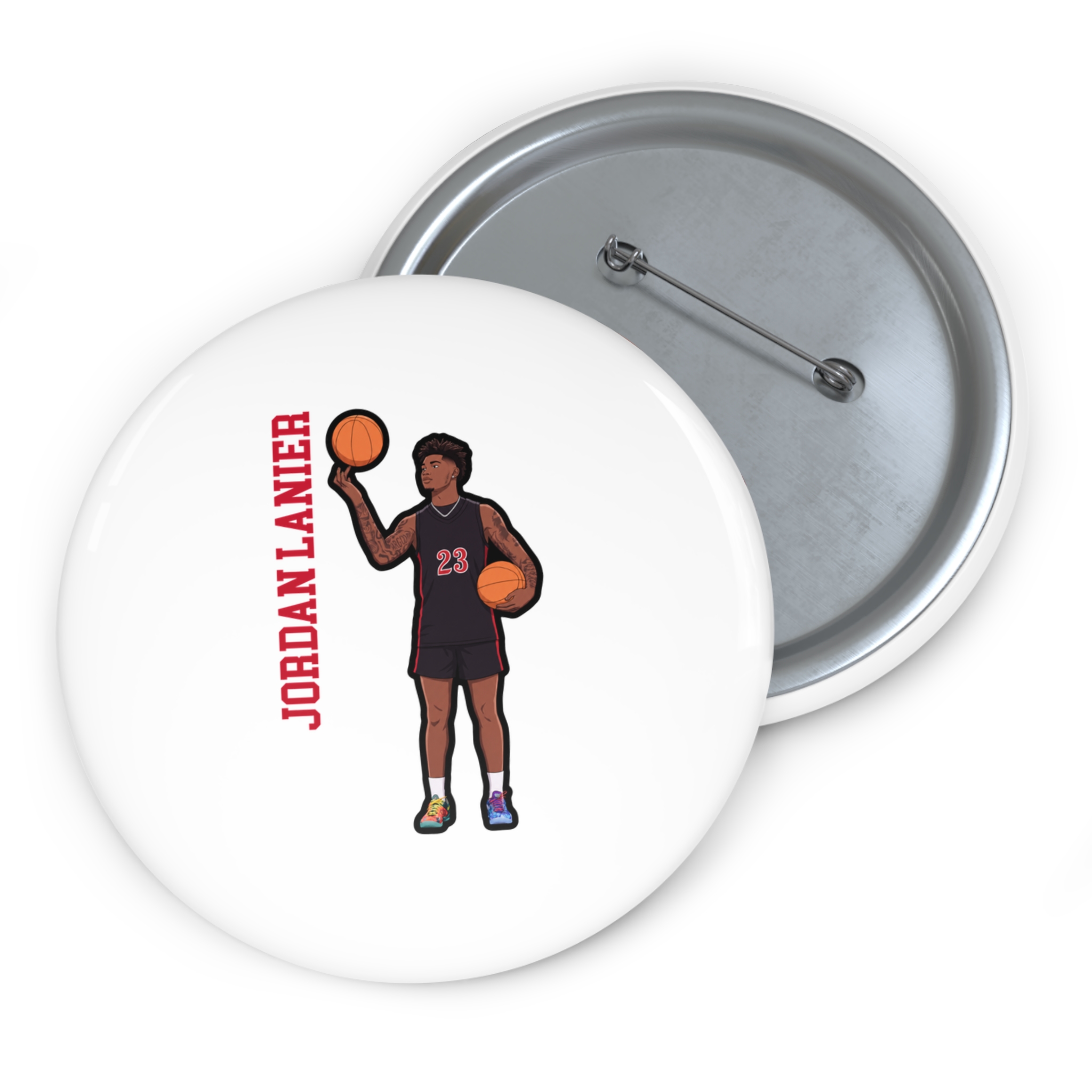Game Day Pin — character_name_vertical in Classic