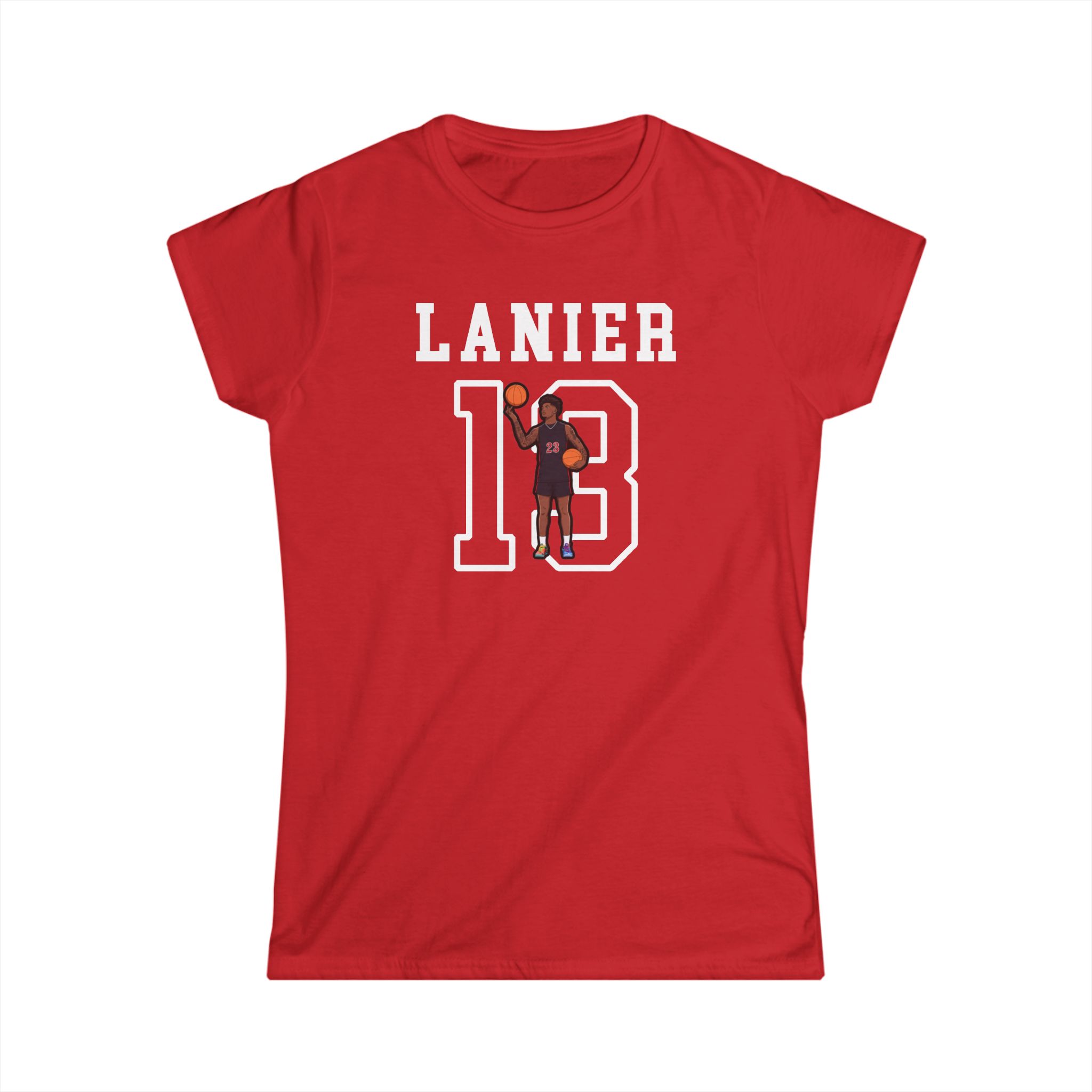 Women's Softstyle Tee — character_shirsey in Red
