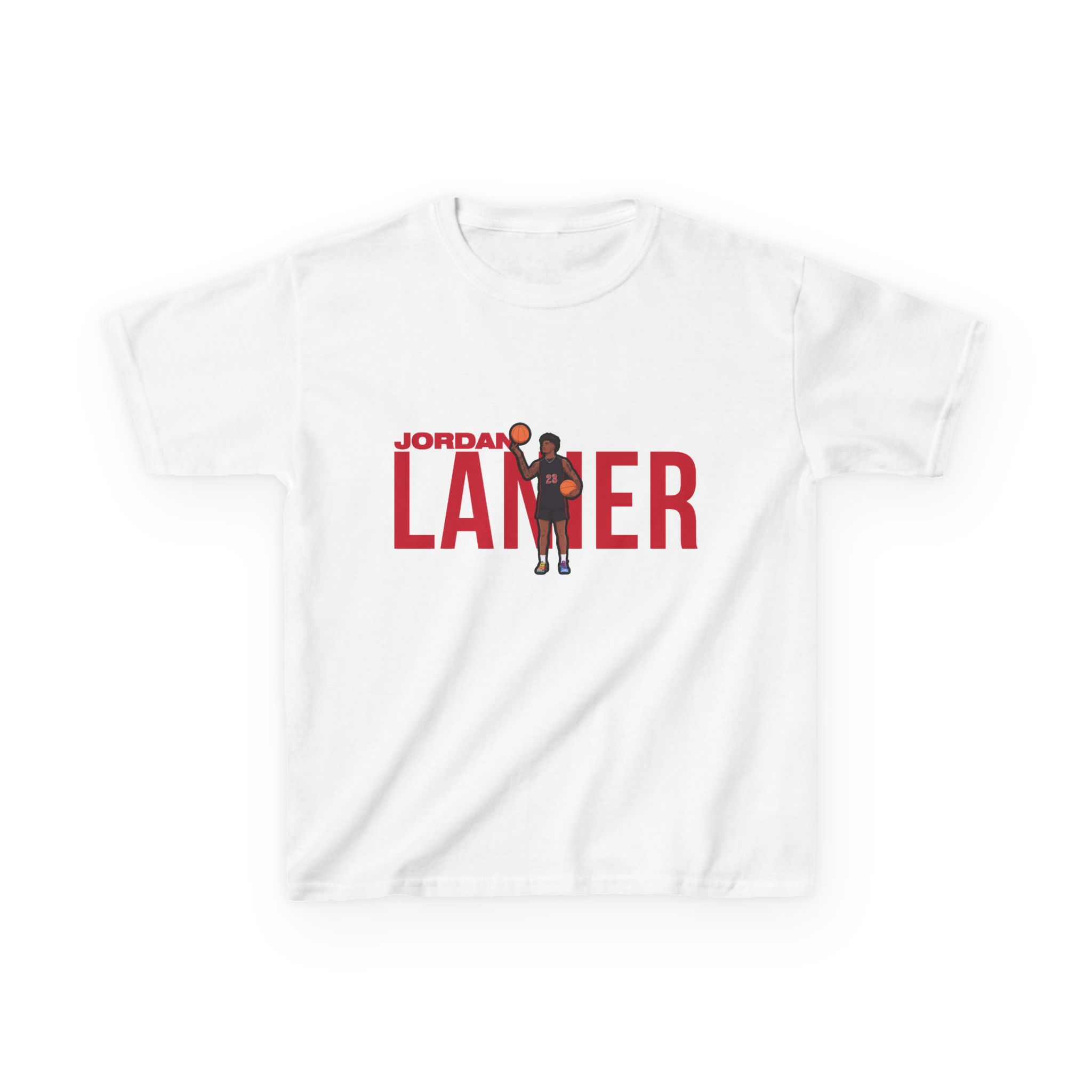 Youth Tee — character_player_name in White