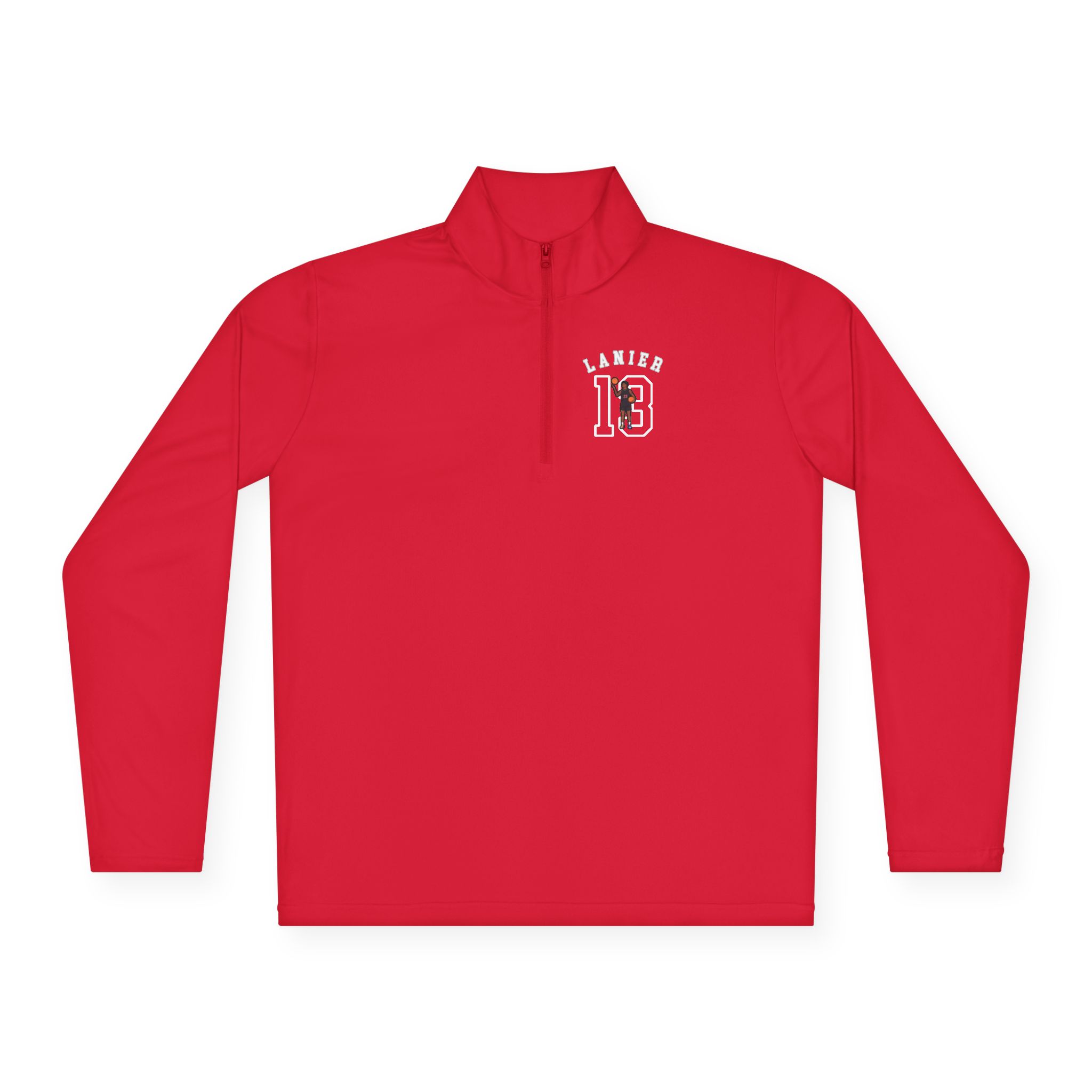 Q-Zip Pullover — character_shirsey_arch in Red