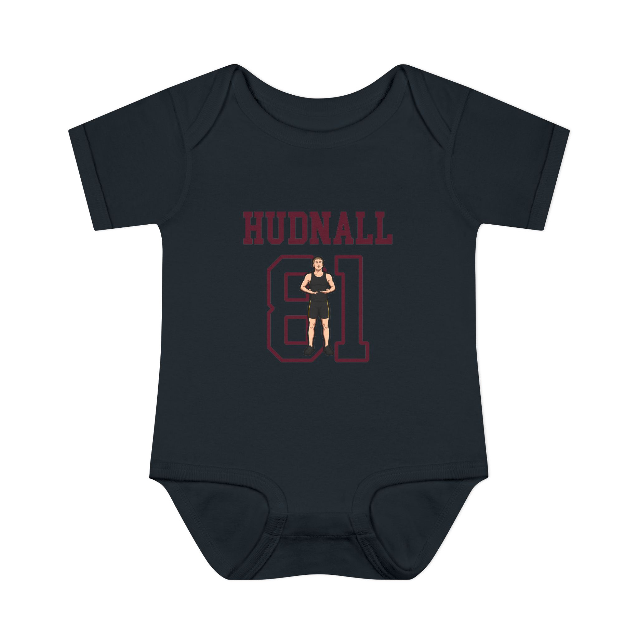 Baby Onesie — character_shirsey in Black