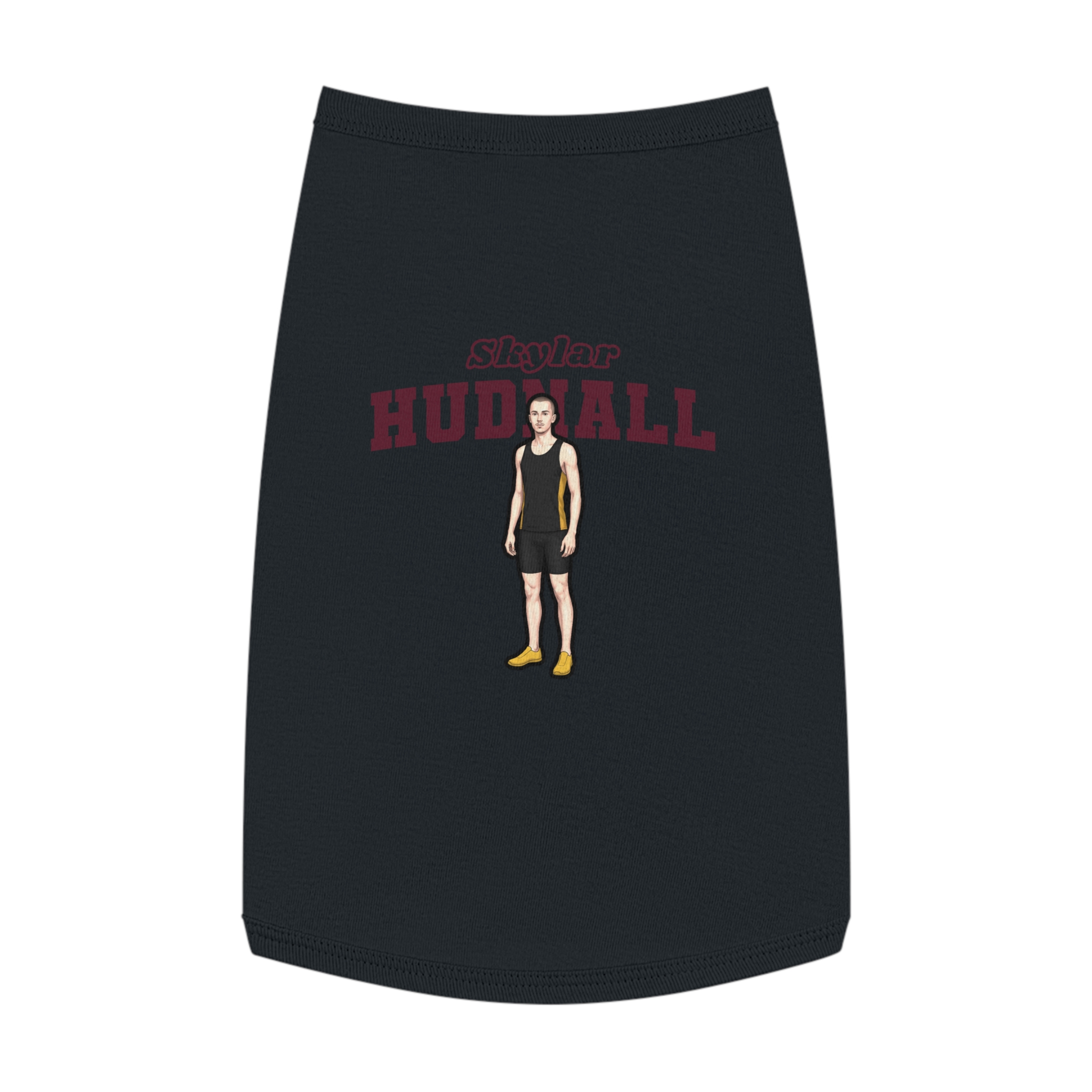 Pet Tank Top — character_name_arch in White