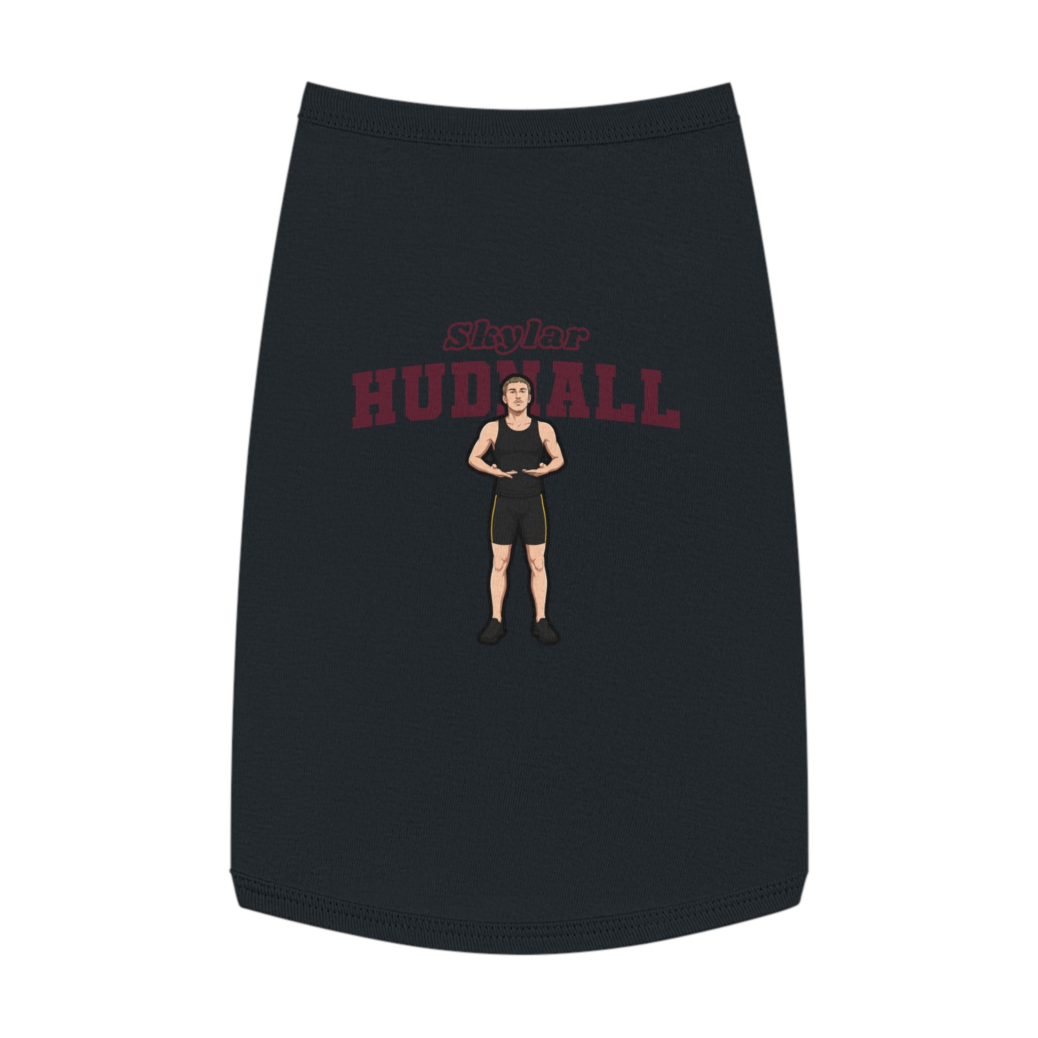 Pet Tank Top — character_name_arch in Black