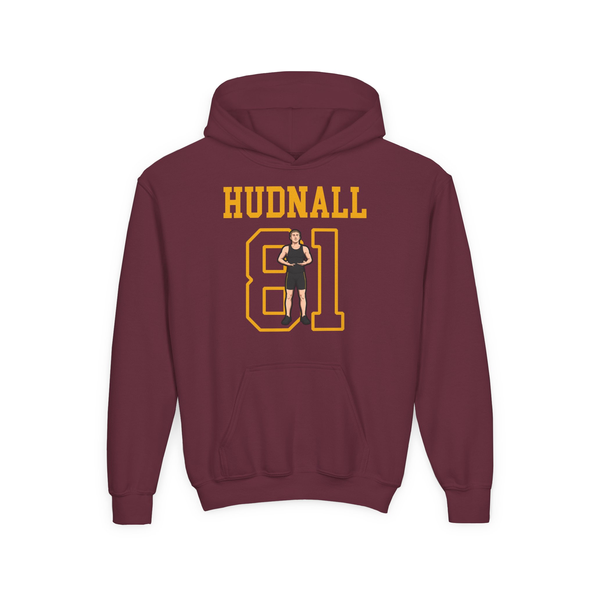 Youth Hoodie — character_shirsey in Maroon
