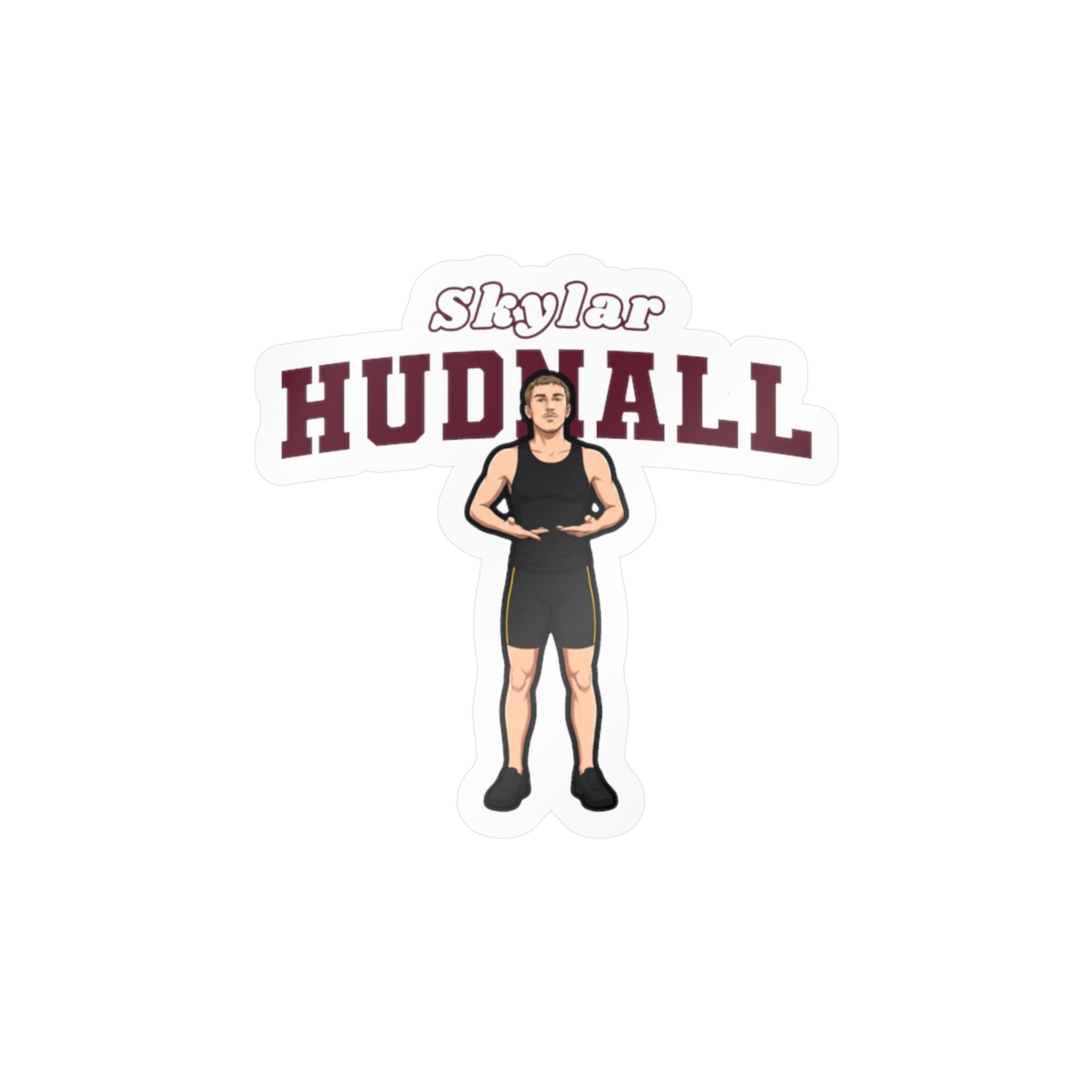 Vinyl Sticker — character_name_arch in Classic