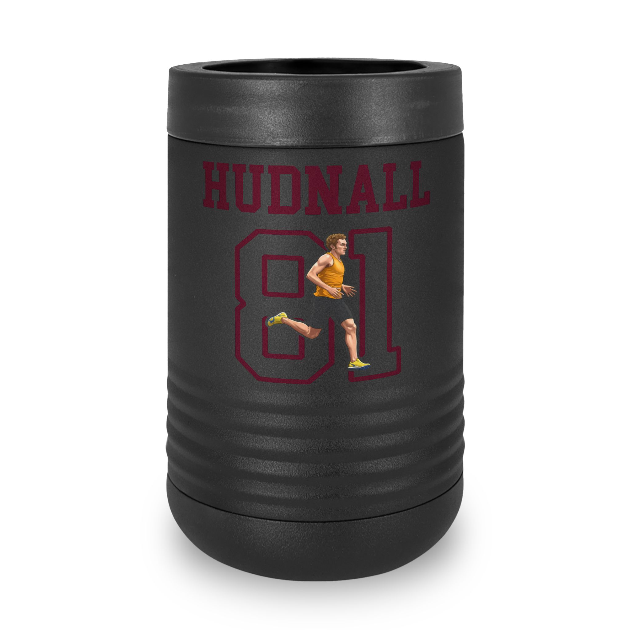Stainless Can Cooler — character_shirsey in Black