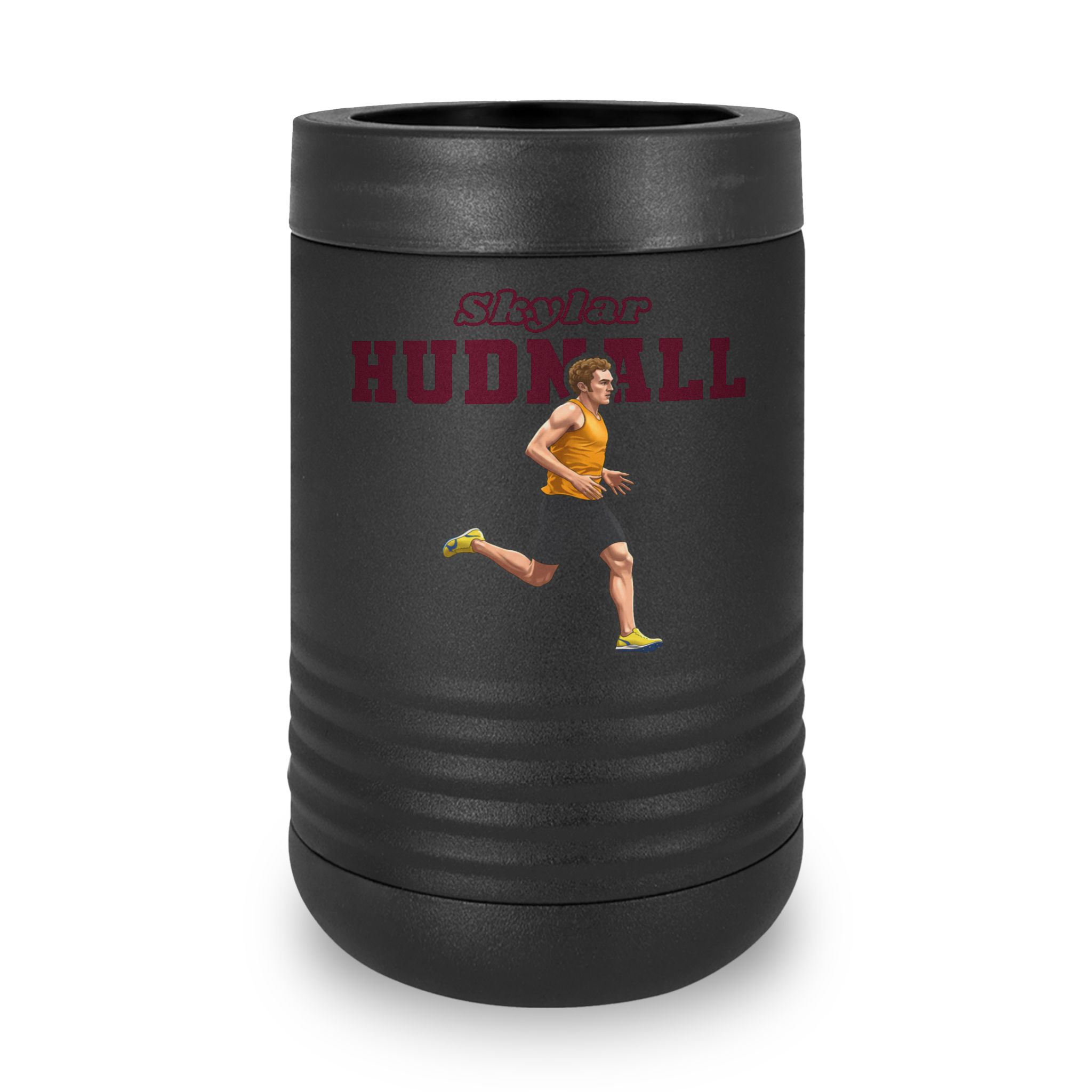 Stainless Can Cooler — character_name_arch in Black