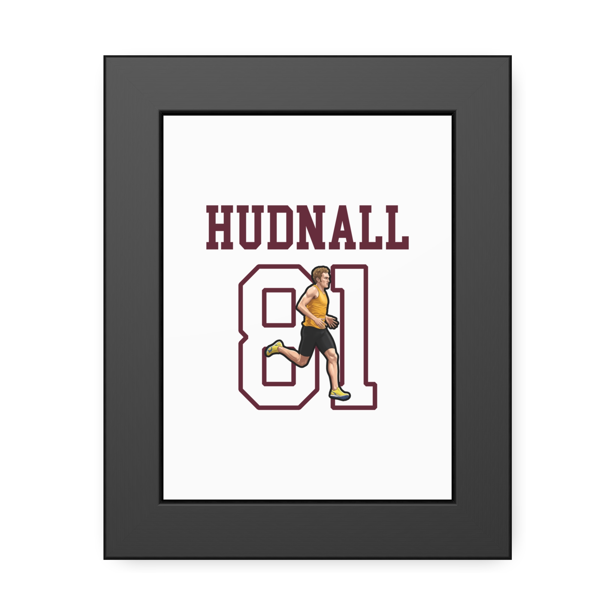 Framed Poster — character_shirsey in Black