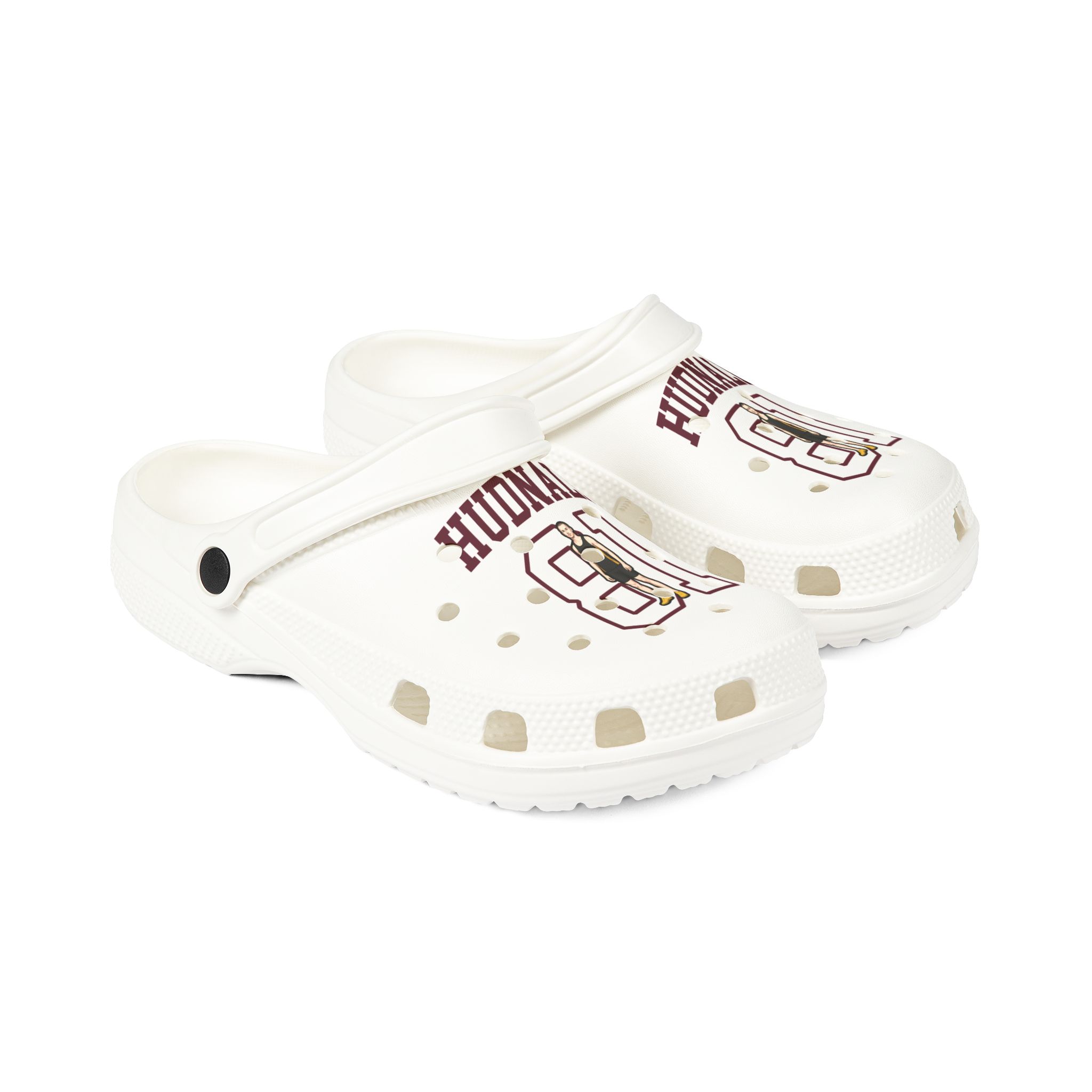 Rubber Clogs — character_shirsey in White