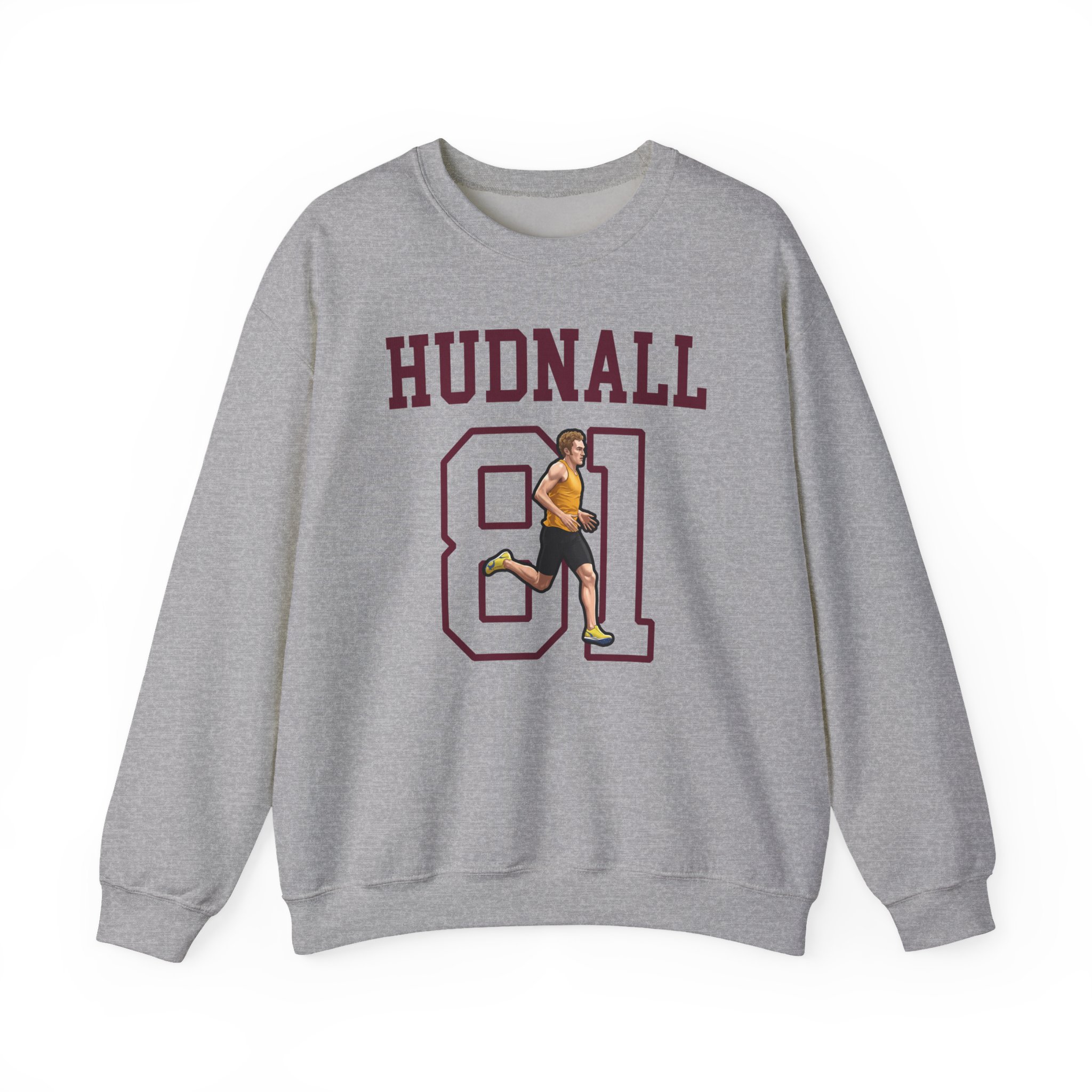 Crewneck Sweatshirt — character_shirsey in Grey